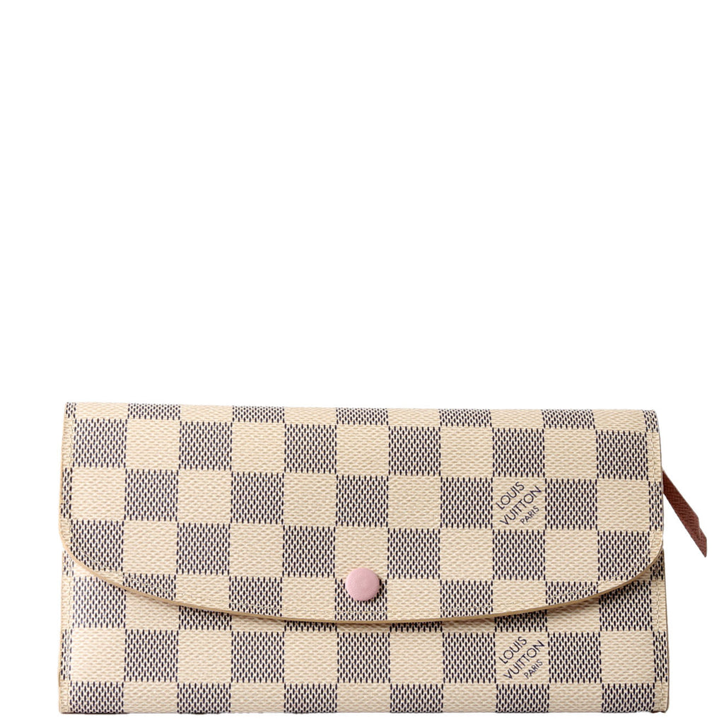 Emilie Wallet Damier Azur Newer Pink