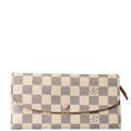 Emilie Wallet Damier Azur Newer Pink