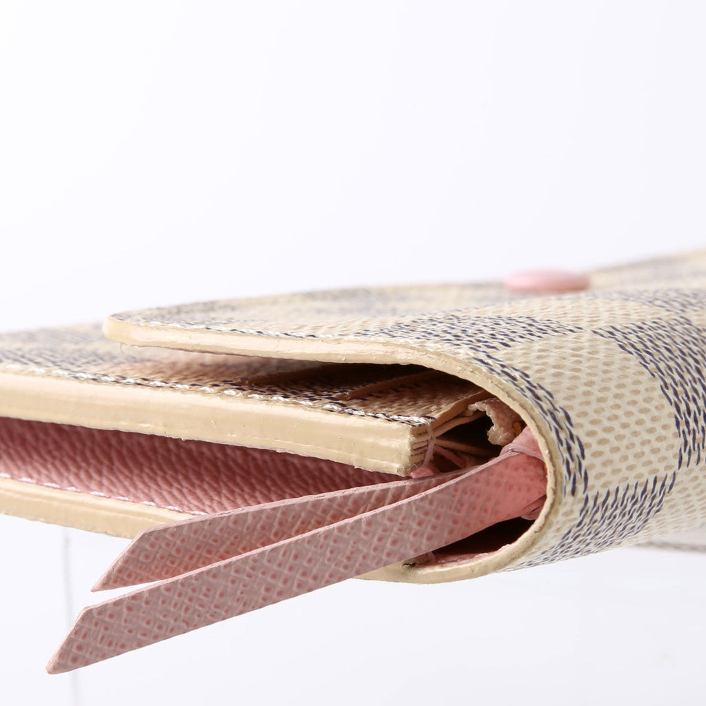 Emilie Wallet Damier Azur Newer Pink