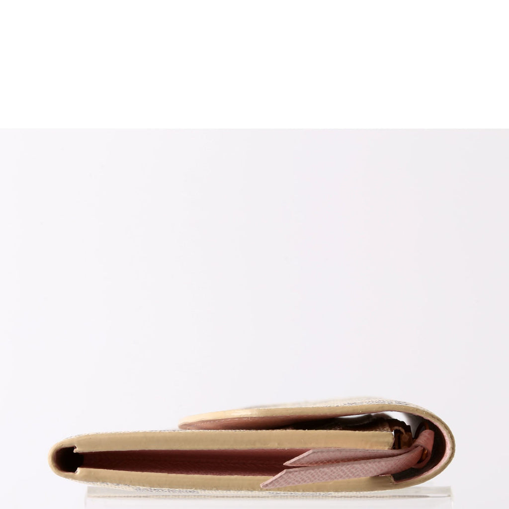 Emilie Wallet Damier Azur Newer Pink