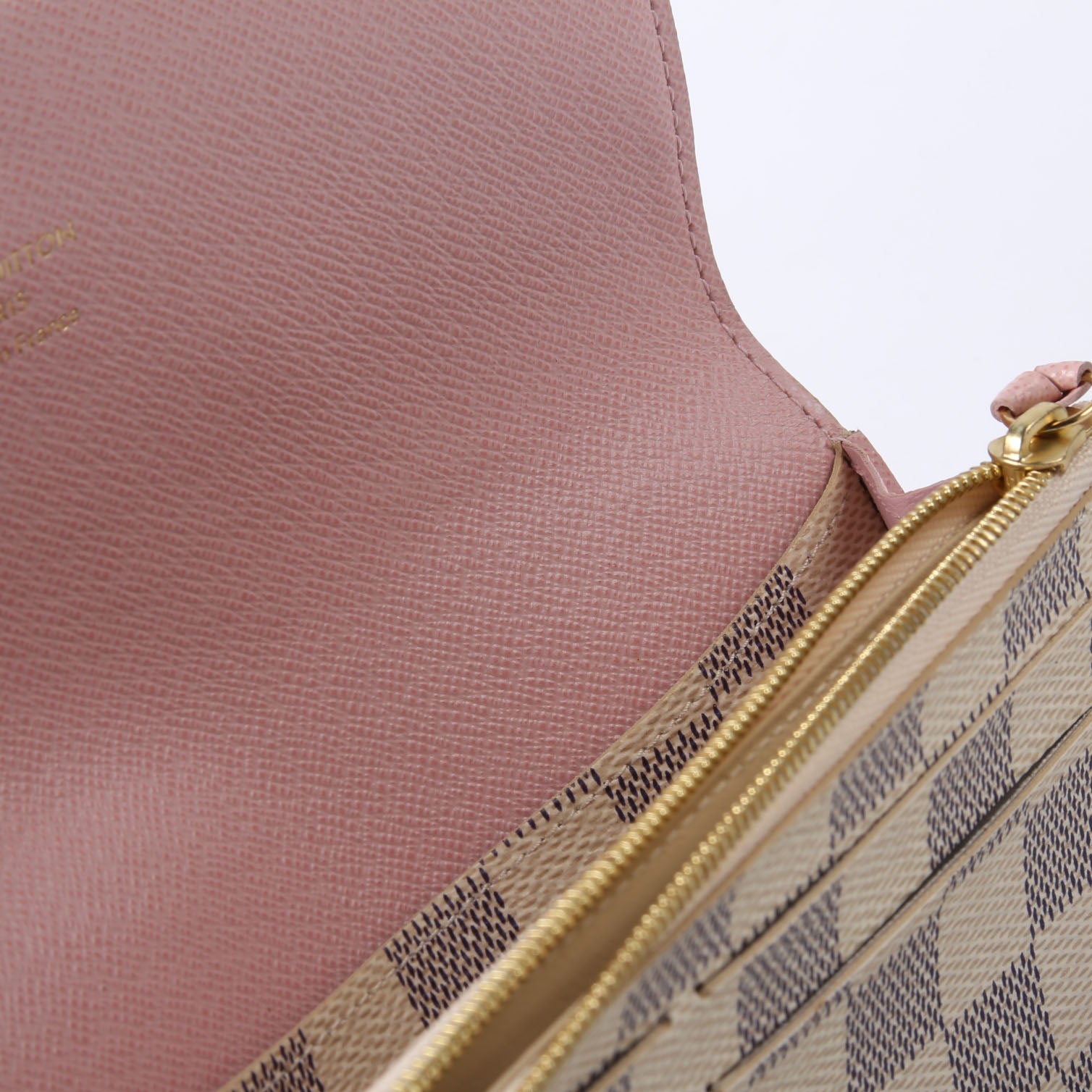 Emilie Wallet Damier Azur Newer Pink