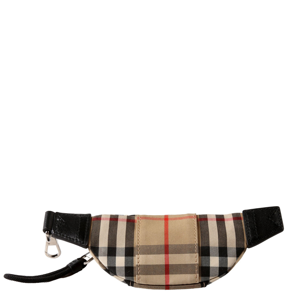 Vintage Check Sonny Bum Bag Keychain Tan/Black