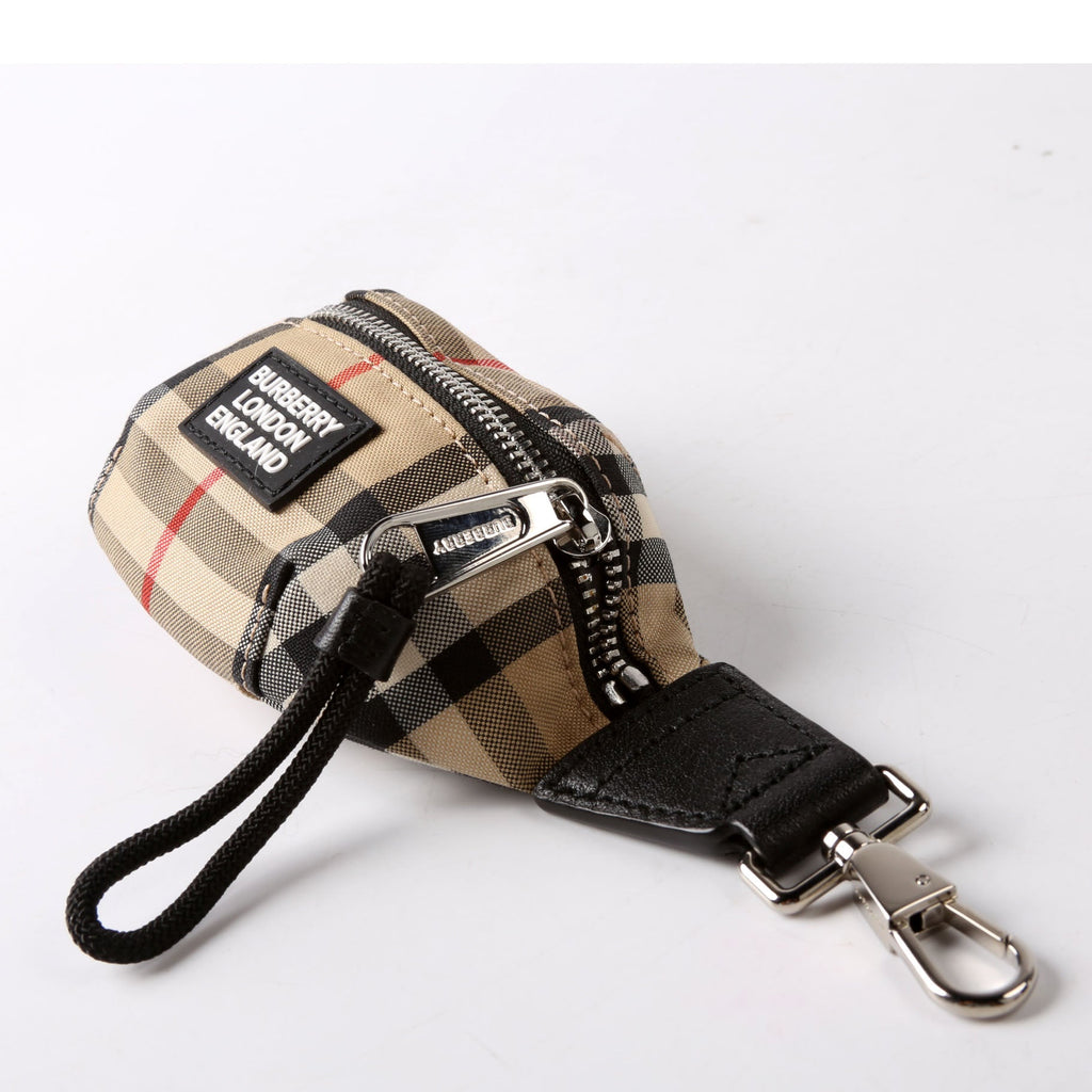 Vintage Check Sonny Bum Bag Keychain Tan/Black
