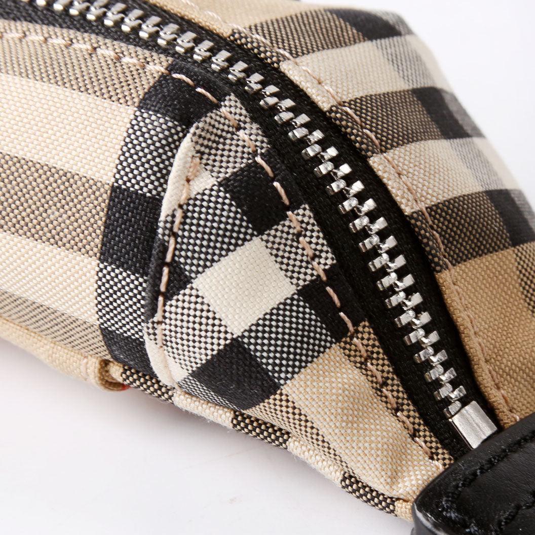 Vintage Check Sonny Bum Bag Keychain Tan/Black