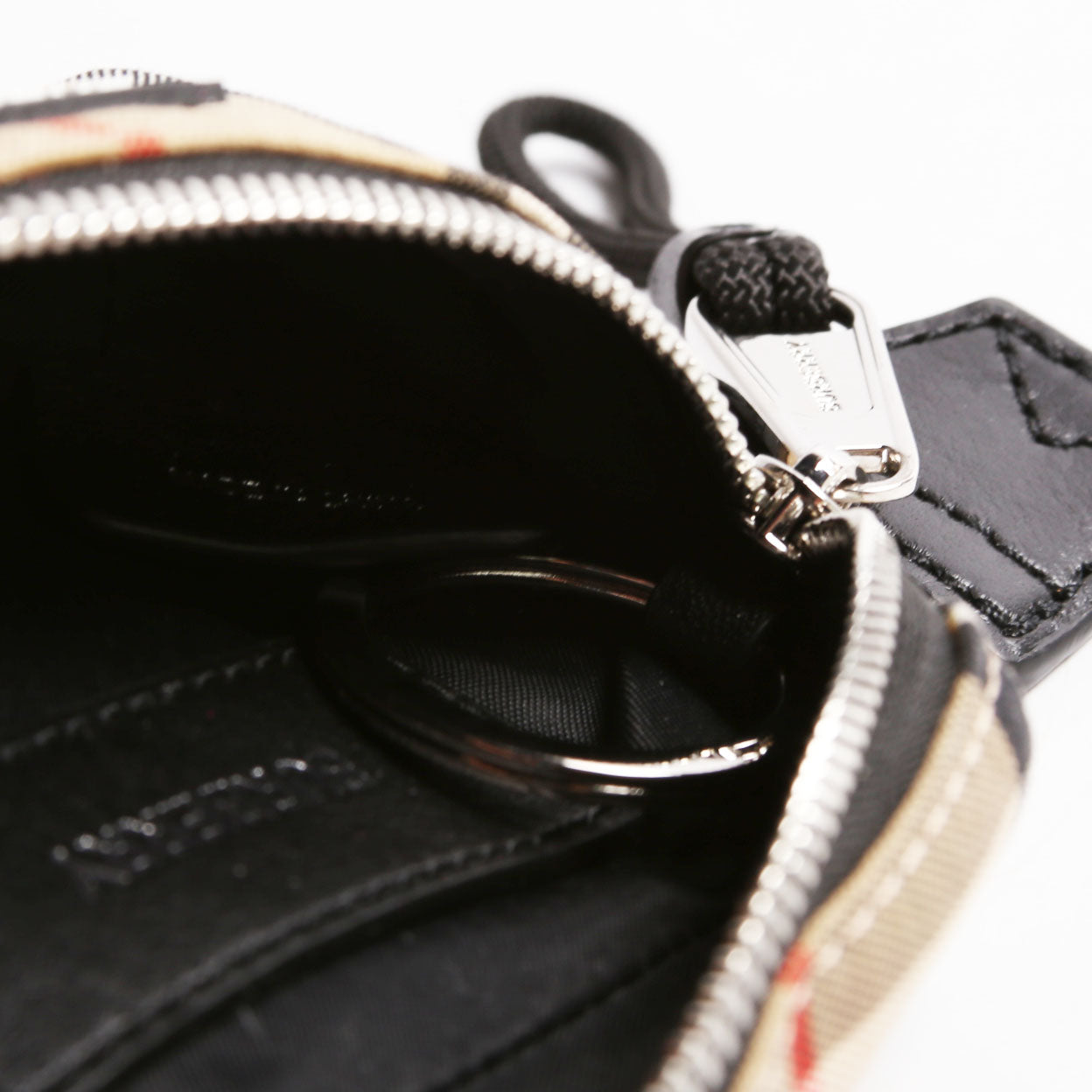 Vintage Check Sonny Bum Bag Keychain Tan/Black