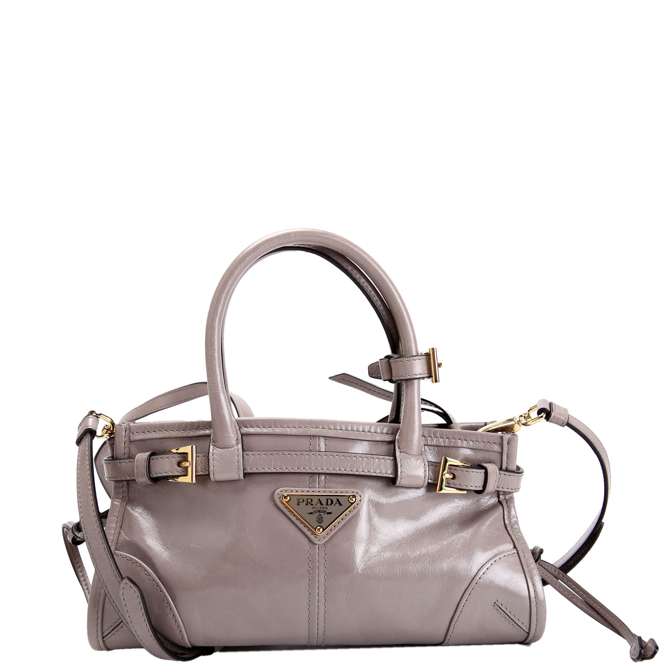 Prada 1BA486 Bonnie Mini Shoulder Bag Grey