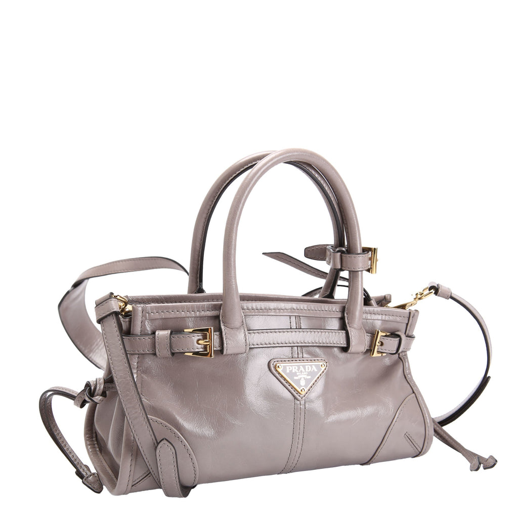 Prada 1BA486 Bonnie Mini Shoulder Bag Grey