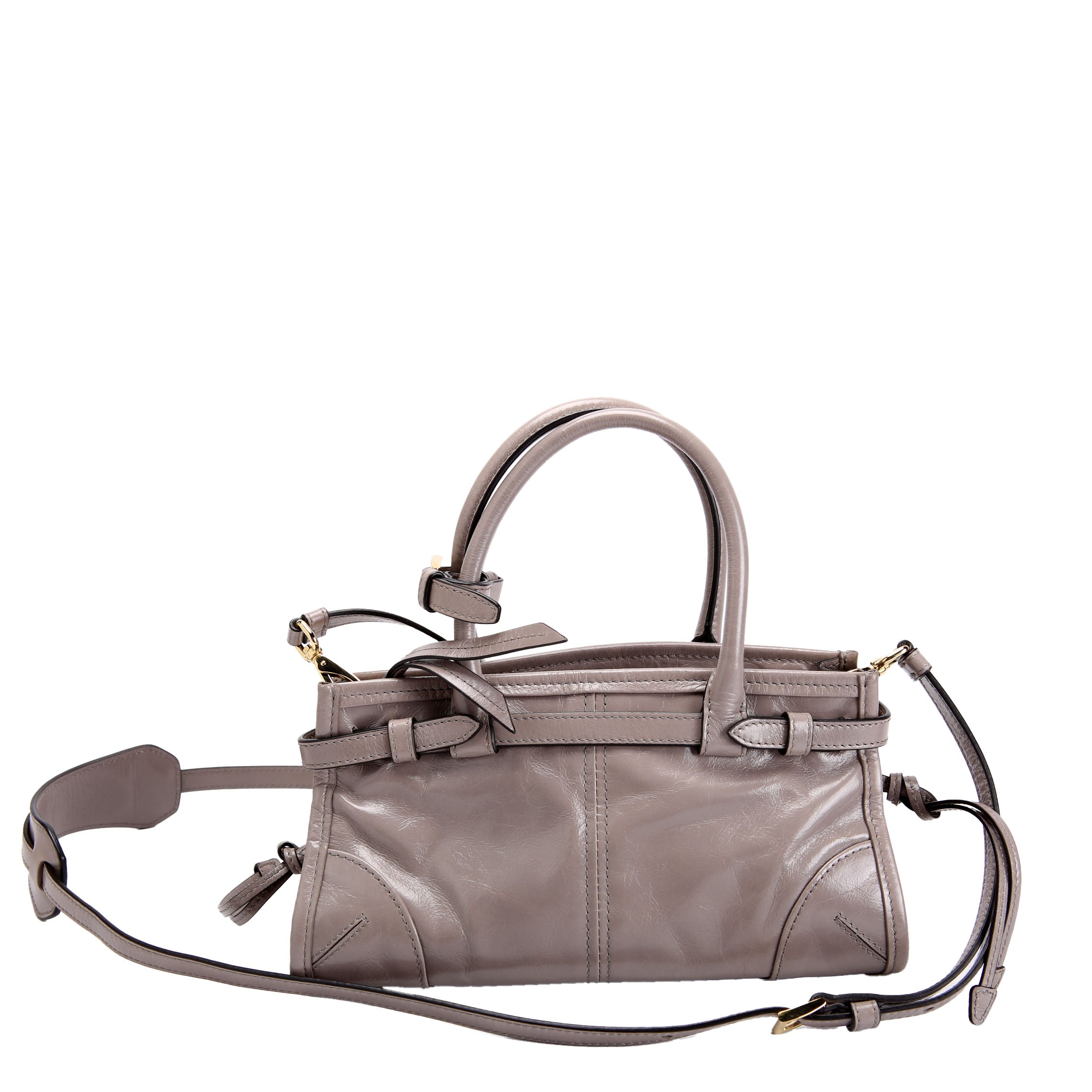 Prada 1BA486 Bonnie Mini Shoulder Bag Grey