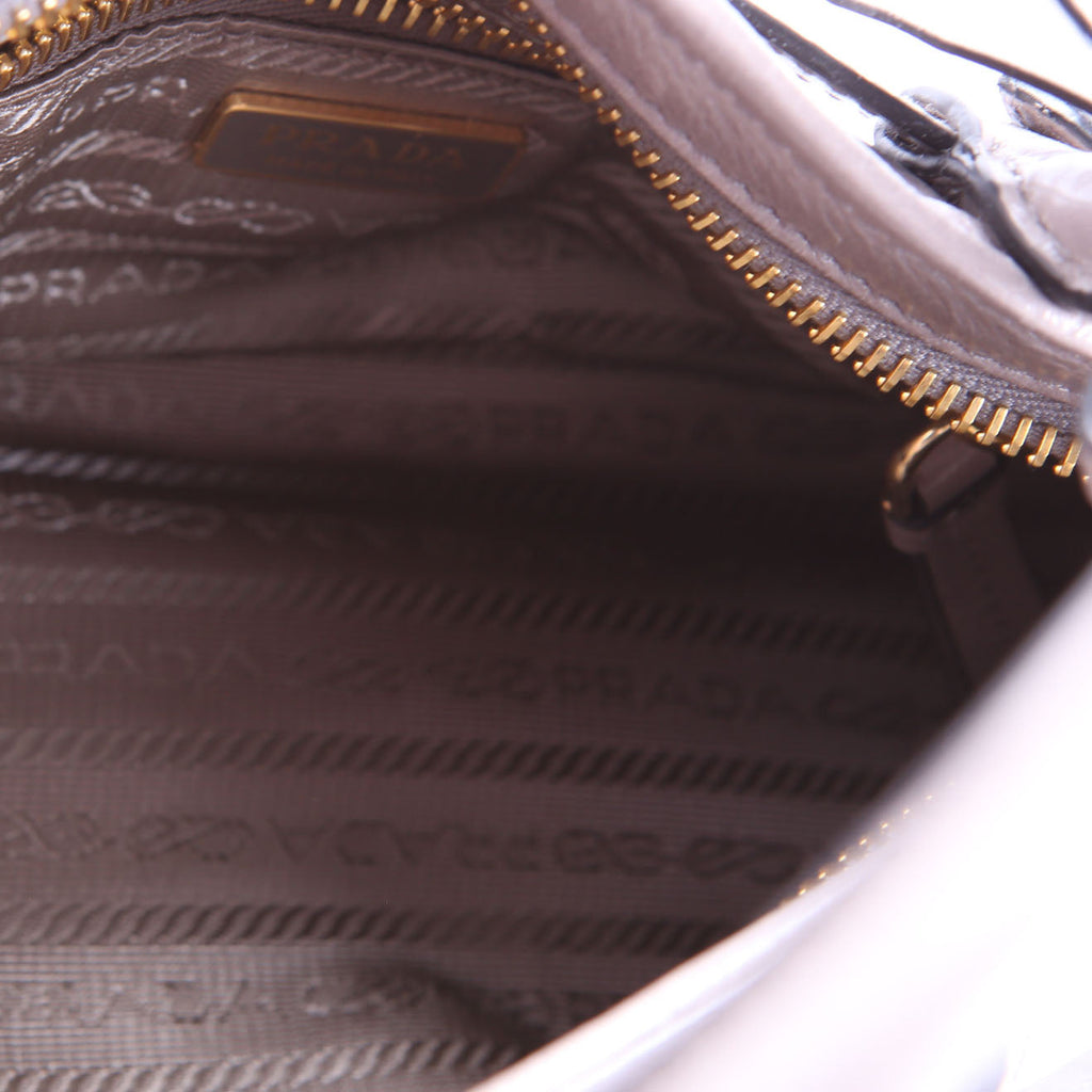 Prada 1BA486 Bonnie Mini Shoulder Bag Grey