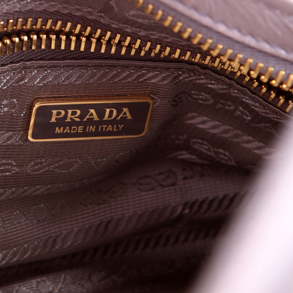Prada 1BA486 Bonnie Mini Shoulder Bag Grey