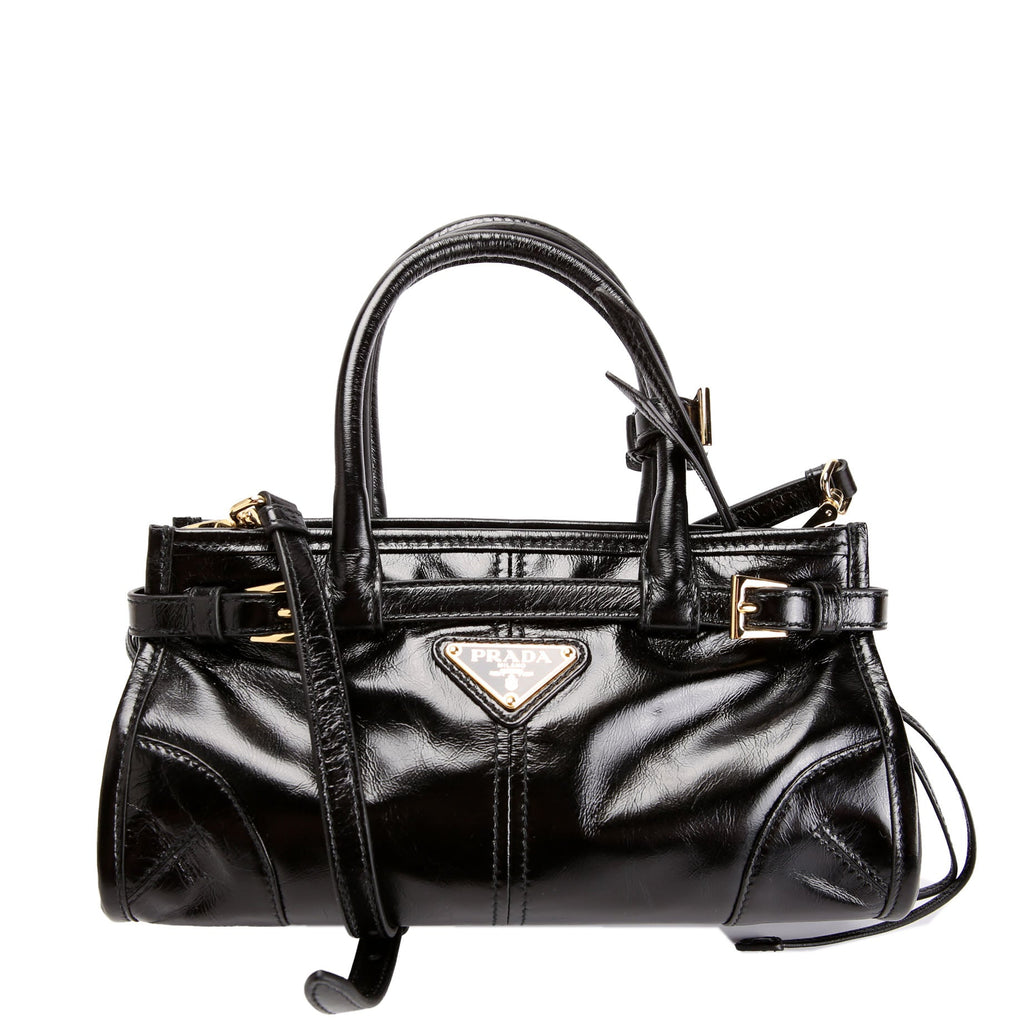Prada 1BA486 Bonnie Mini Shoulder Bag Black