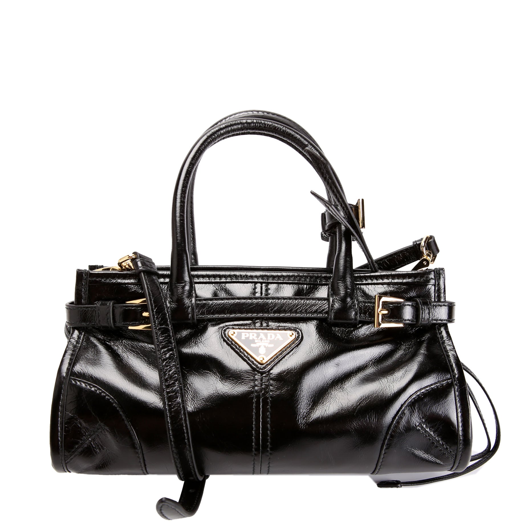 Prada 1BA486 Bonnie Mini Shoulder Bag Black