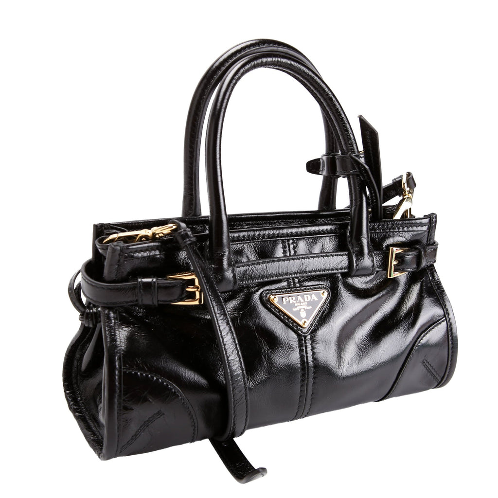 Prada 1BA486 Bonnie Mini Shoulder Bag Black