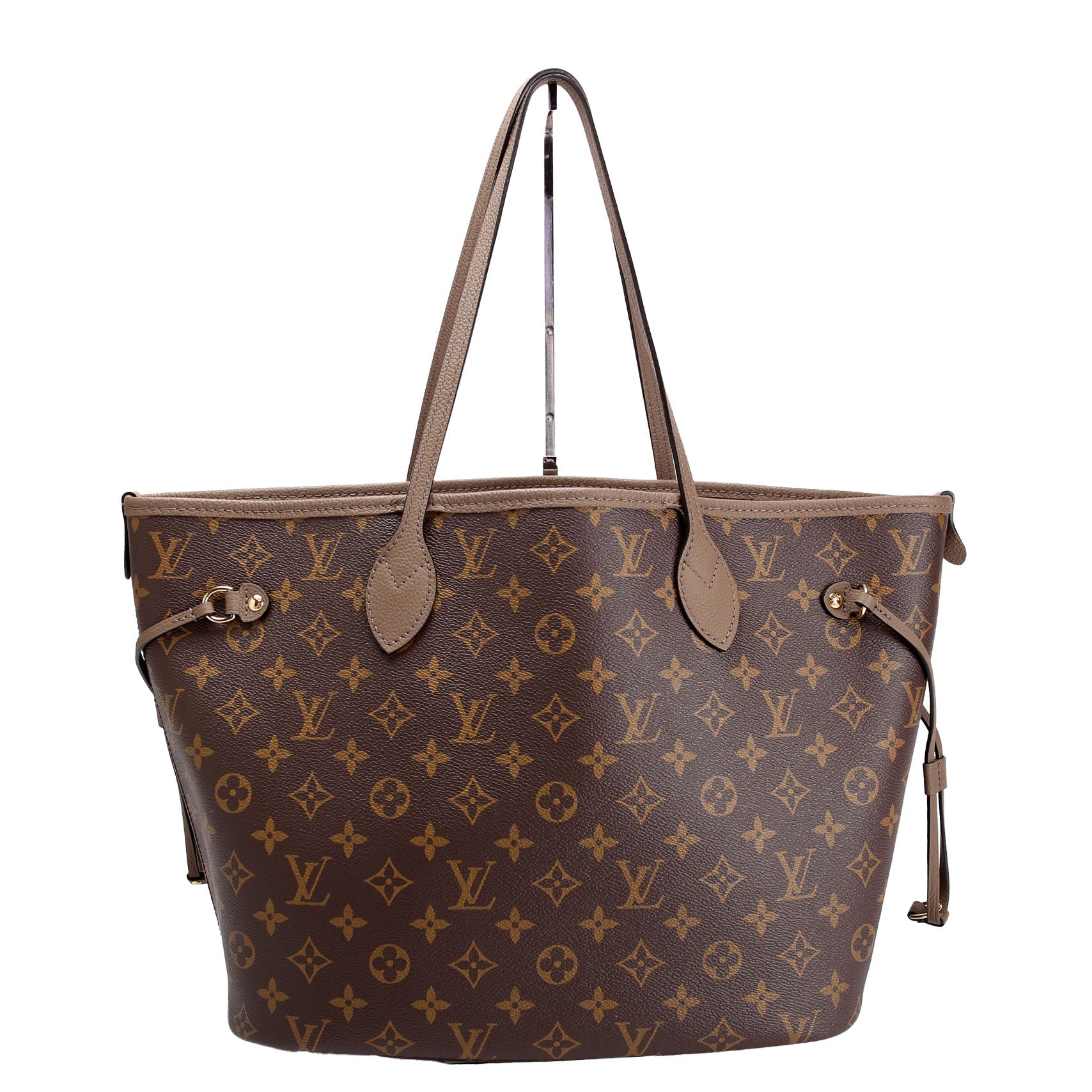 Neverfull MM Inside Out Leather/Monogram Brown