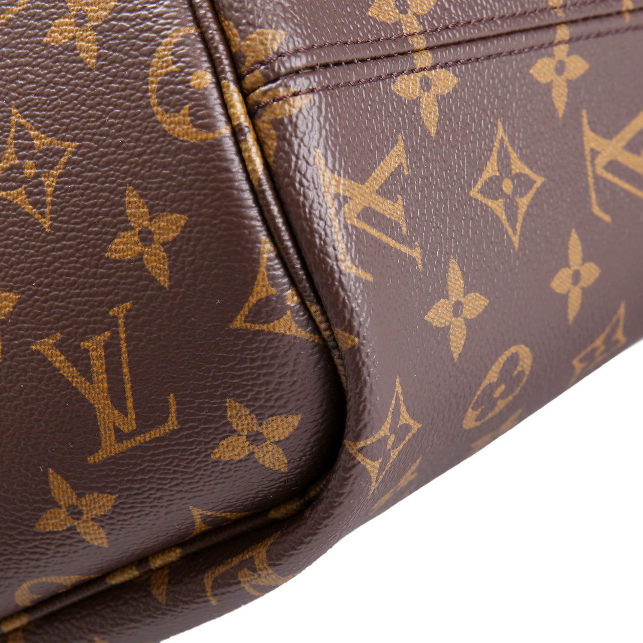 Neverfull MM Inside Out Leather/Monogram Brown