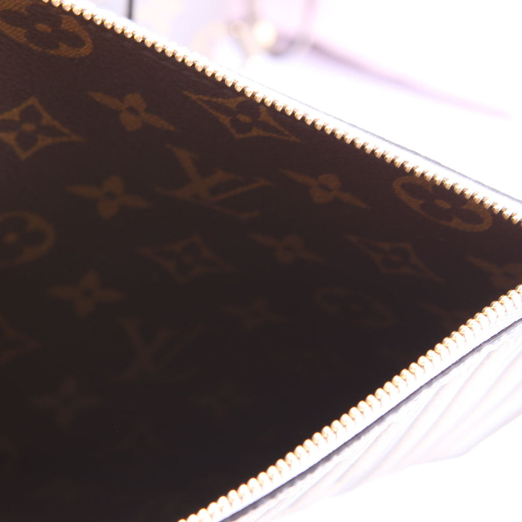 Neverfull MM Inside Out Leather/Monogram Brown