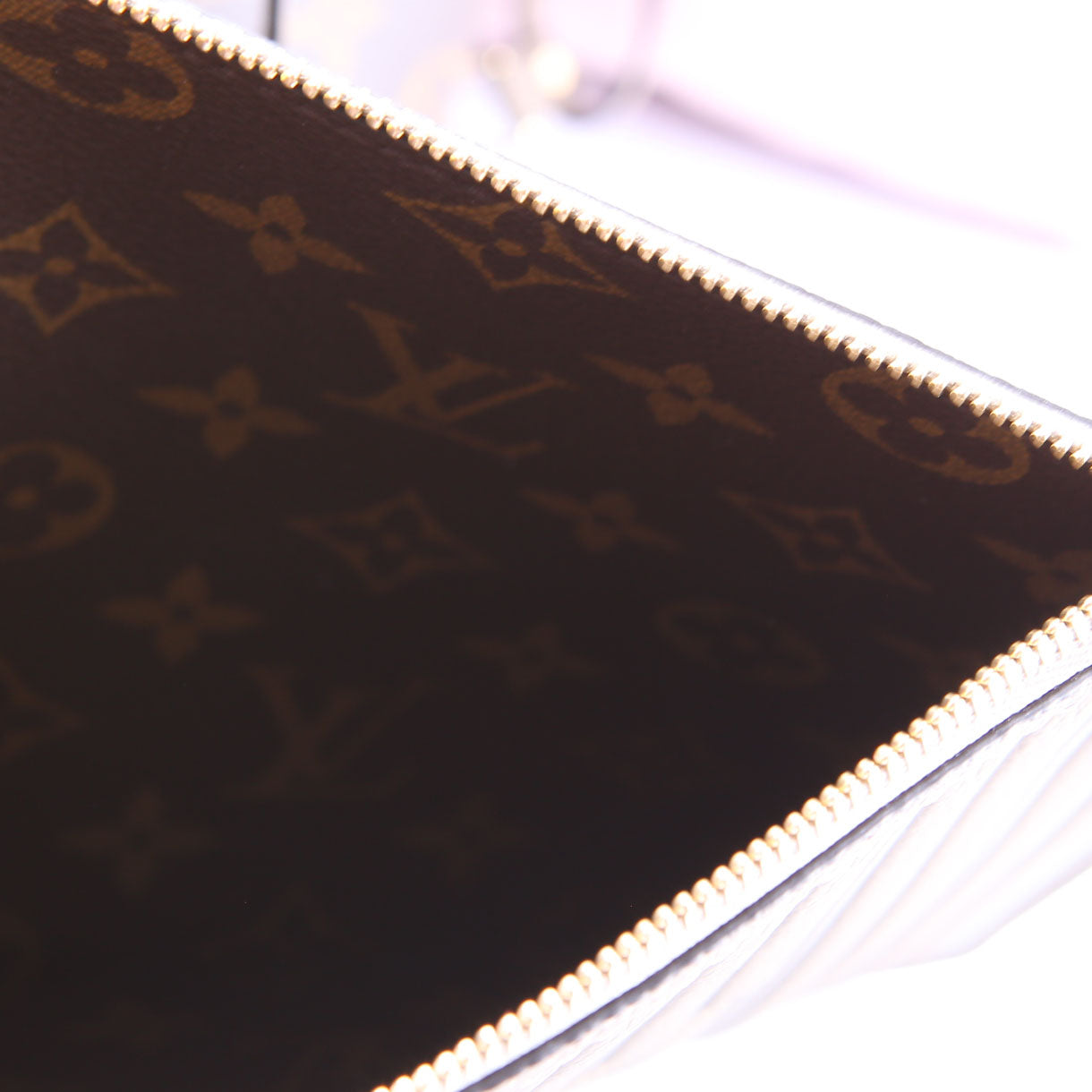 Neverfull MM Inside Out Leather/Monogram Brown