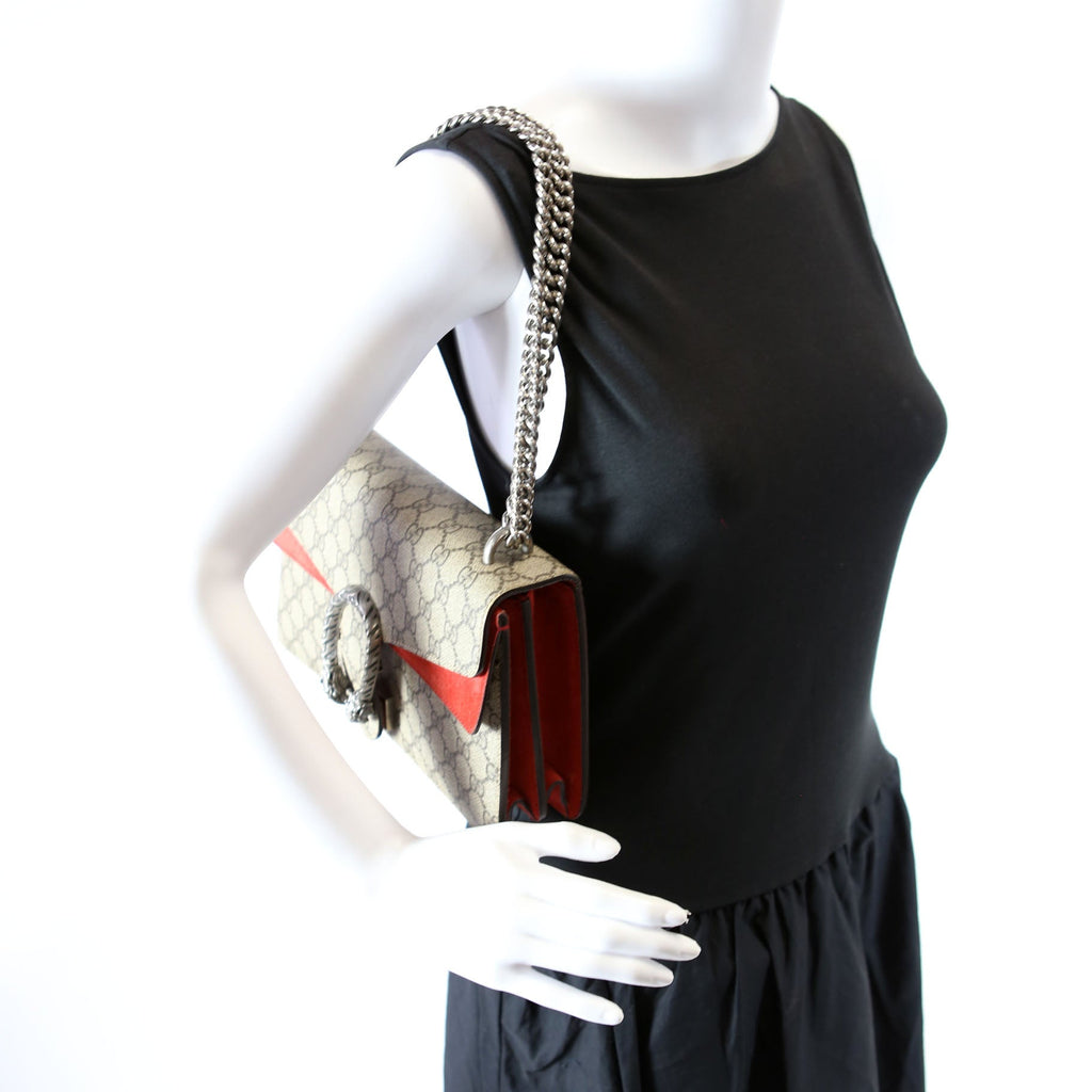 Gucci 400249 Dionysus GG Shoulder Small Red