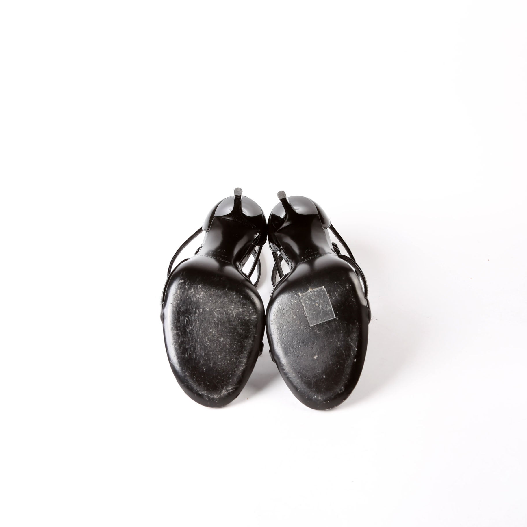 Cassandra Monogram Sandals Black
