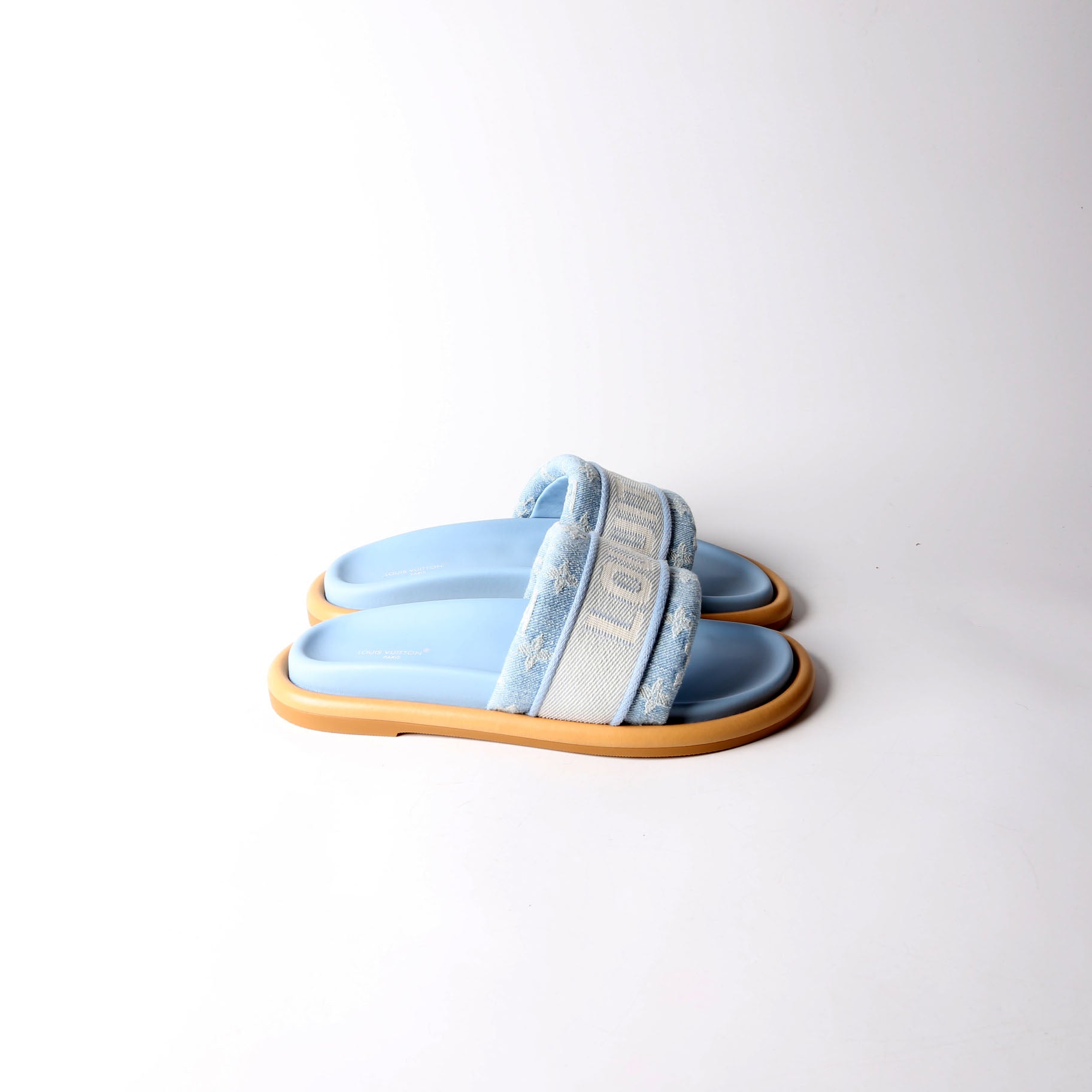 Bliss Comfort Denim Mules Size 37 Demin