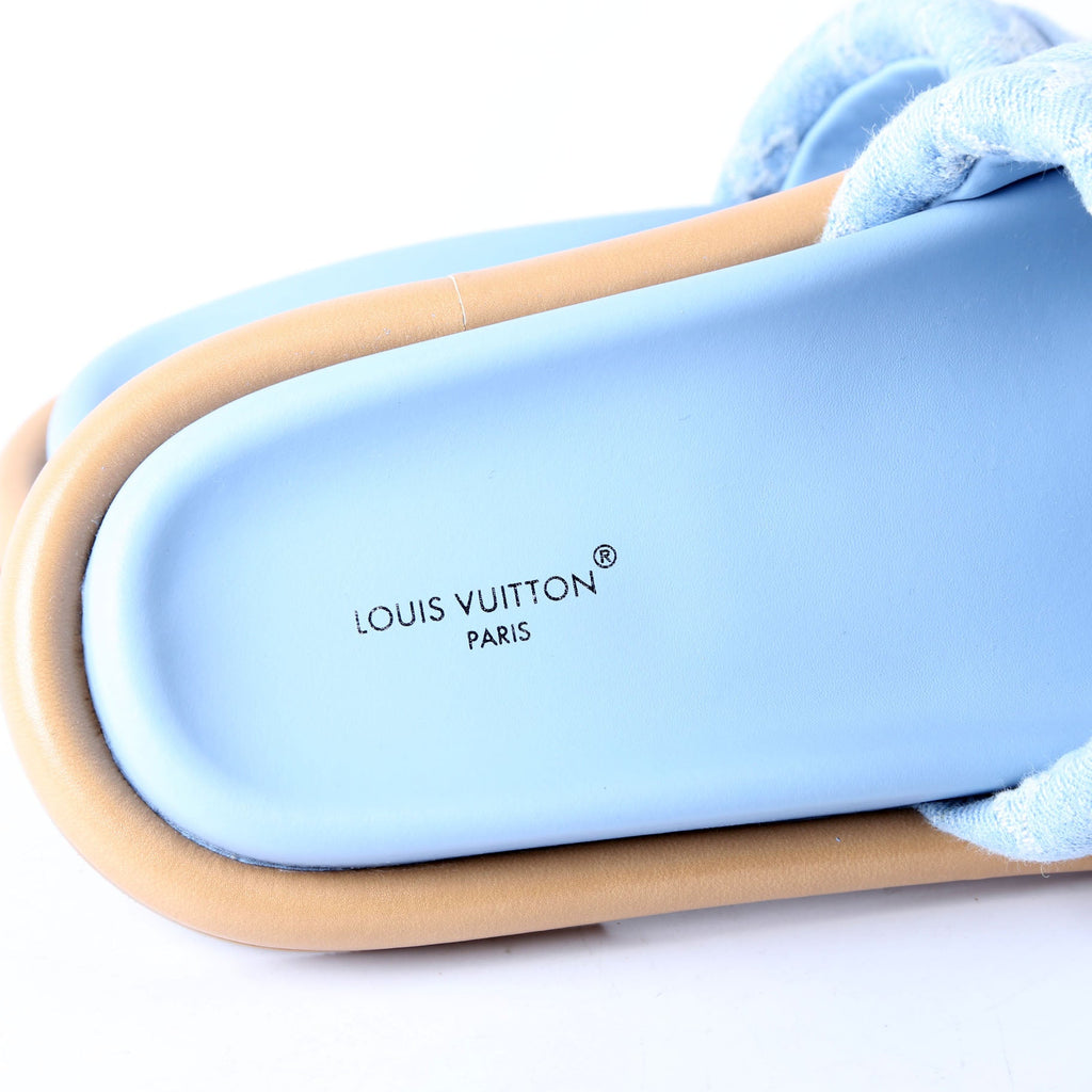 Bliss Comfort Denim Mules Size 37 Demin