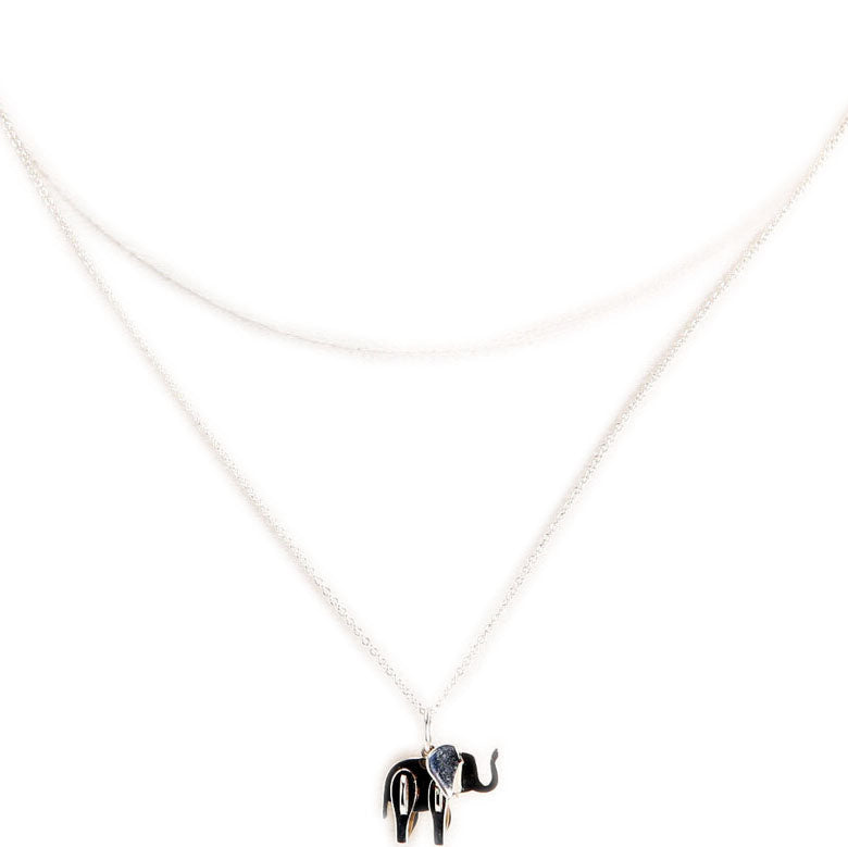 Save The Wild Elephant Pendant 925 Necklace
