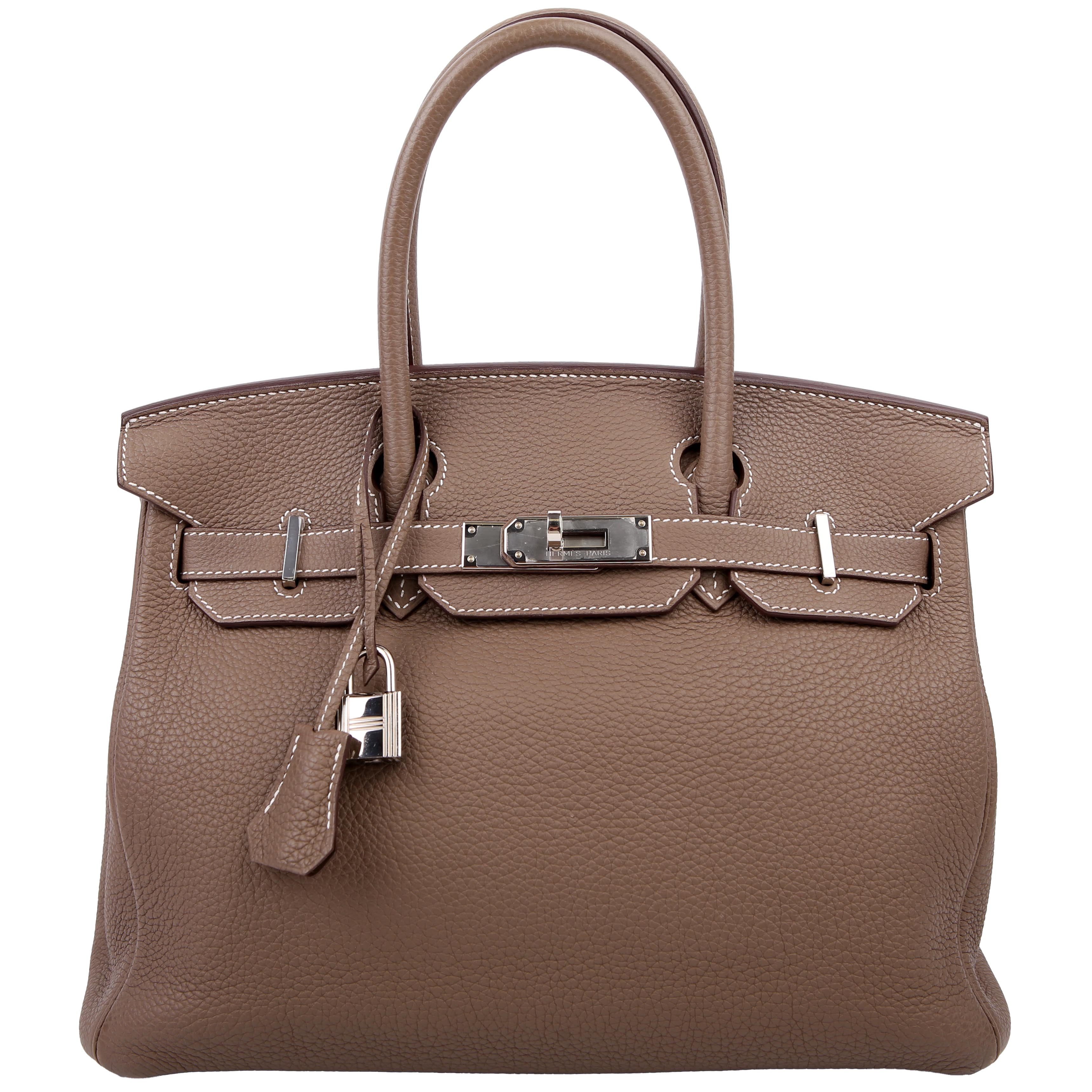 Hermes Birkin 30 Togo 2020 Etoupe/Palladium