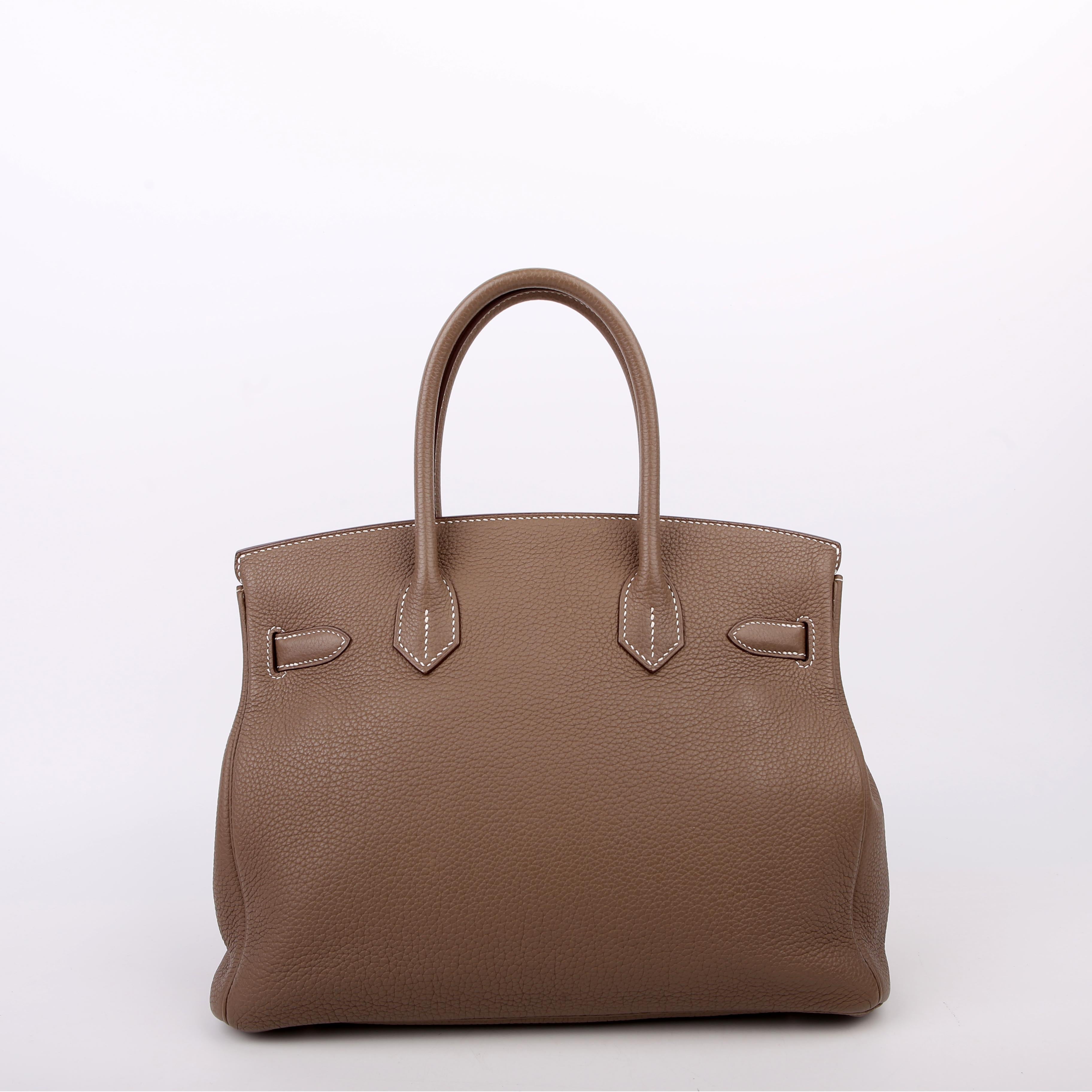 Hermes Birkin 30 Togo 2020 Etoupe/Palladium