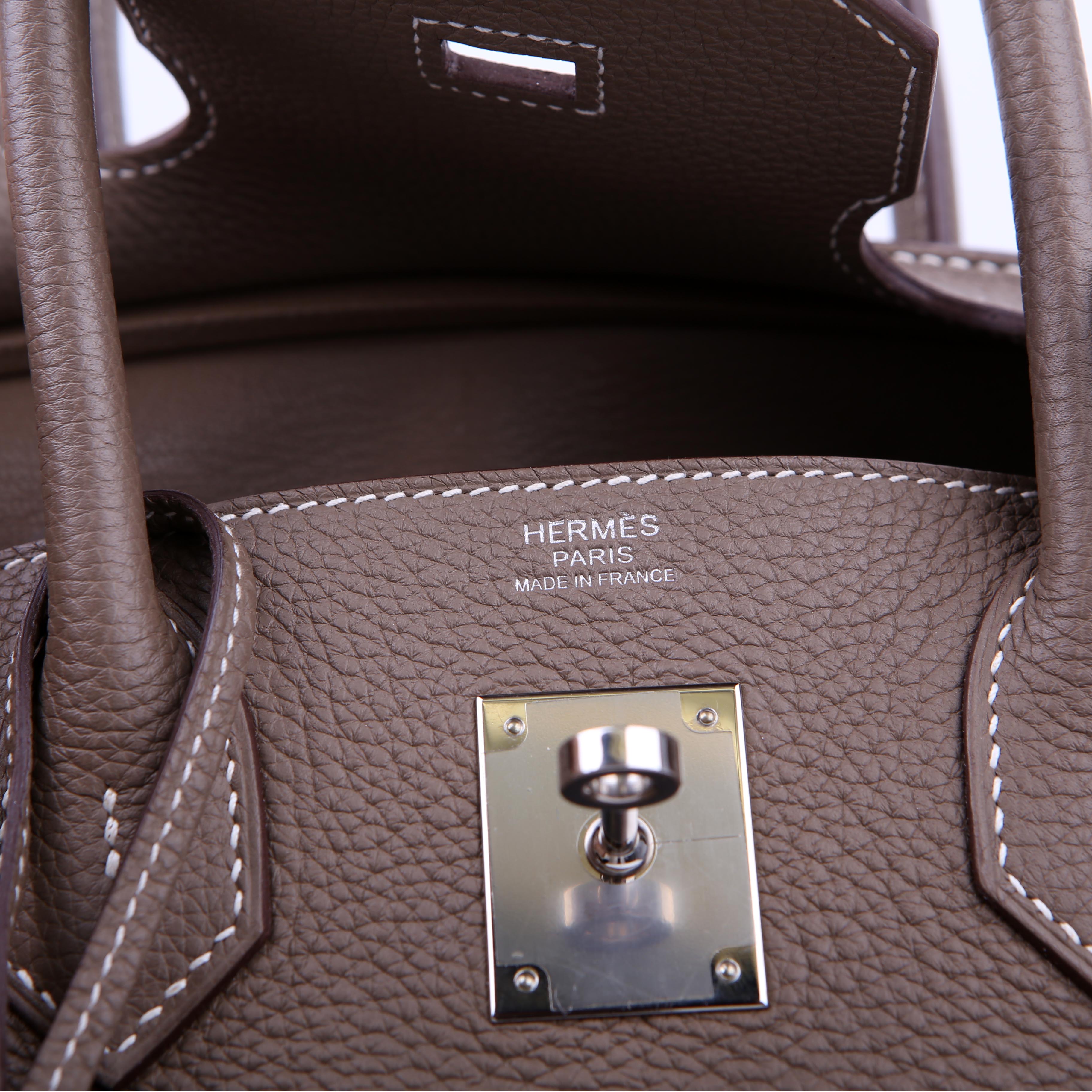 Hermes Birkin 30 Togo 2020 Etoupe/Palladium