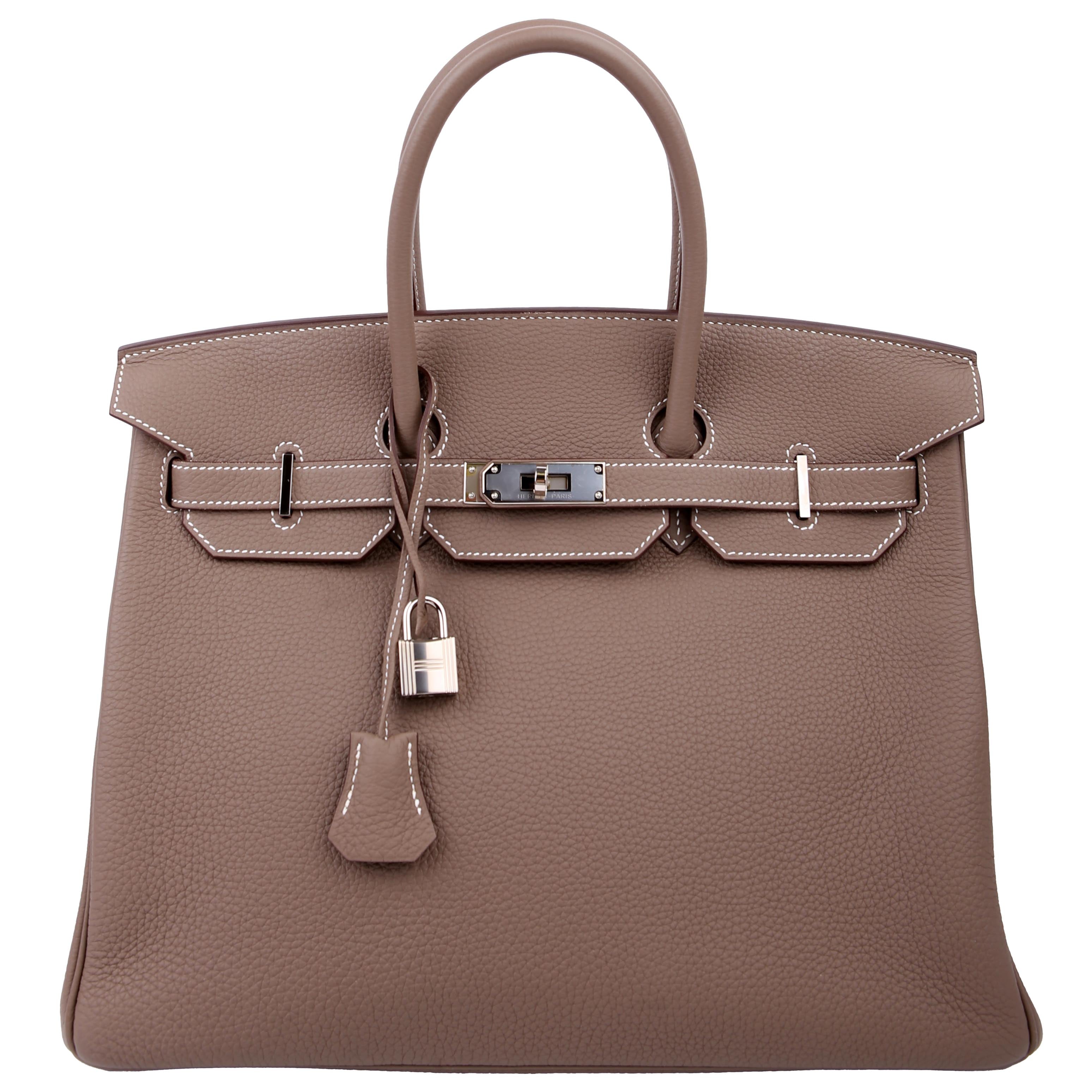 Hermes Birkin 35 Togo 2019 Etoupe/Palladium