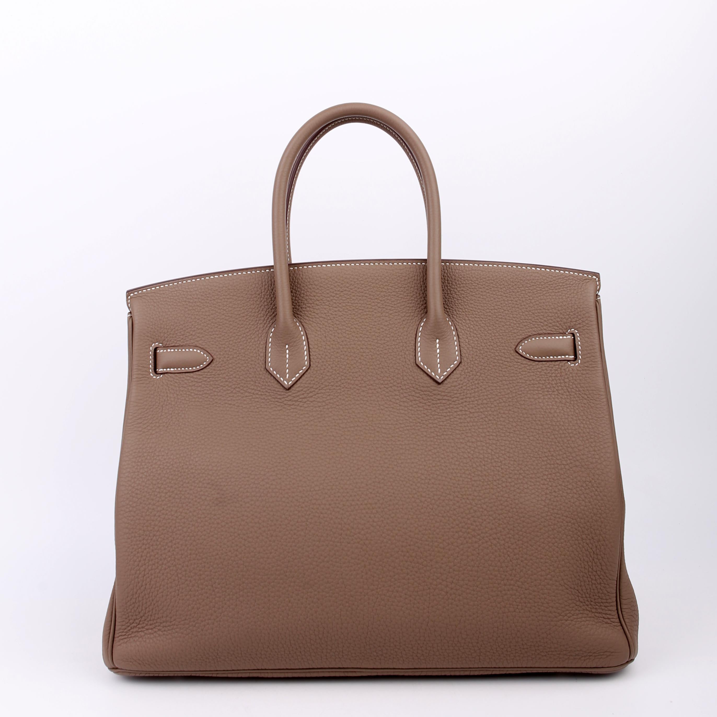 Hermes Birkin 35 Togo 2019 Etoupe/Palladium