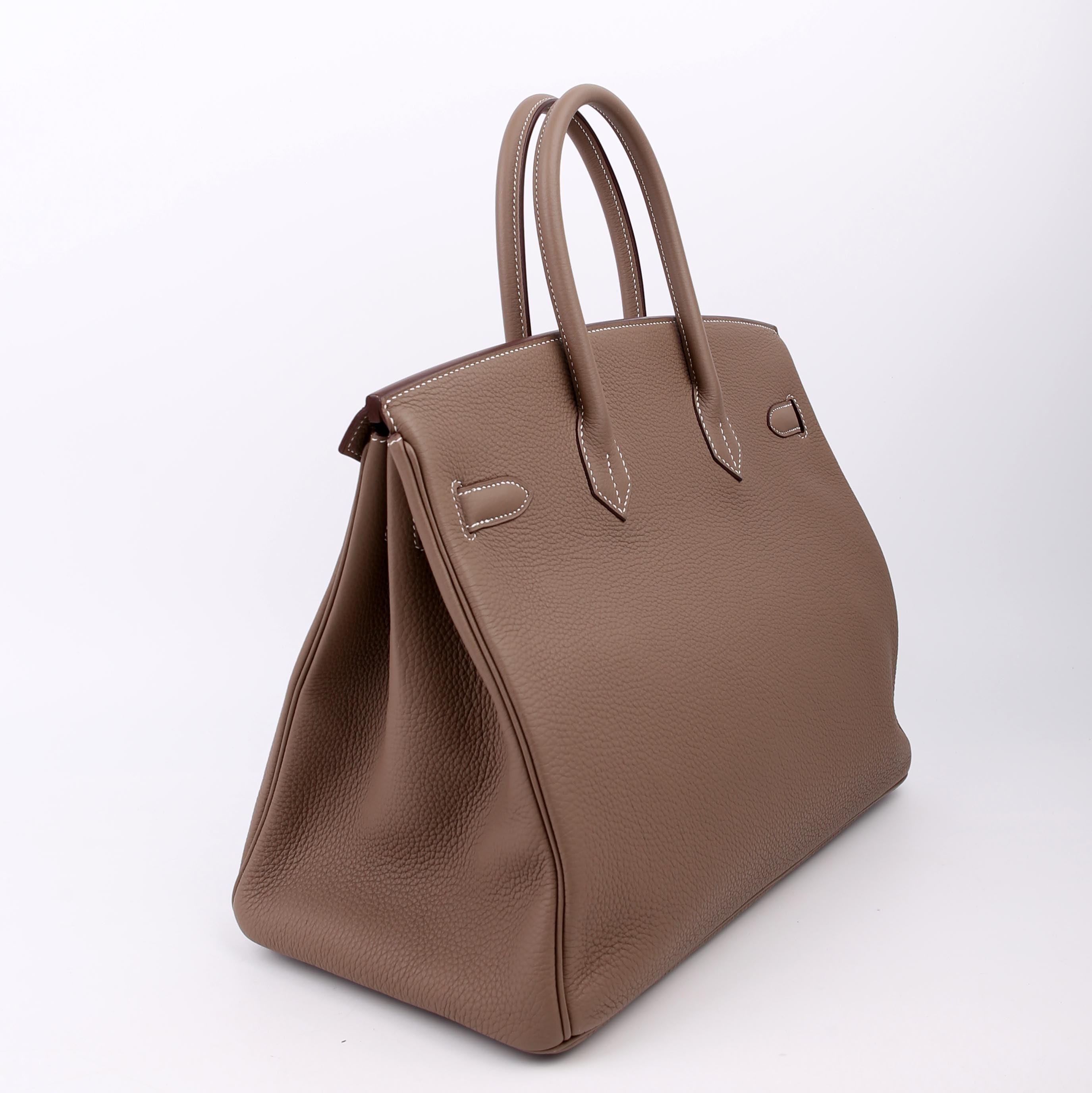 Hermes Birkin 35 Togo 2019 Etoupe/Palladium