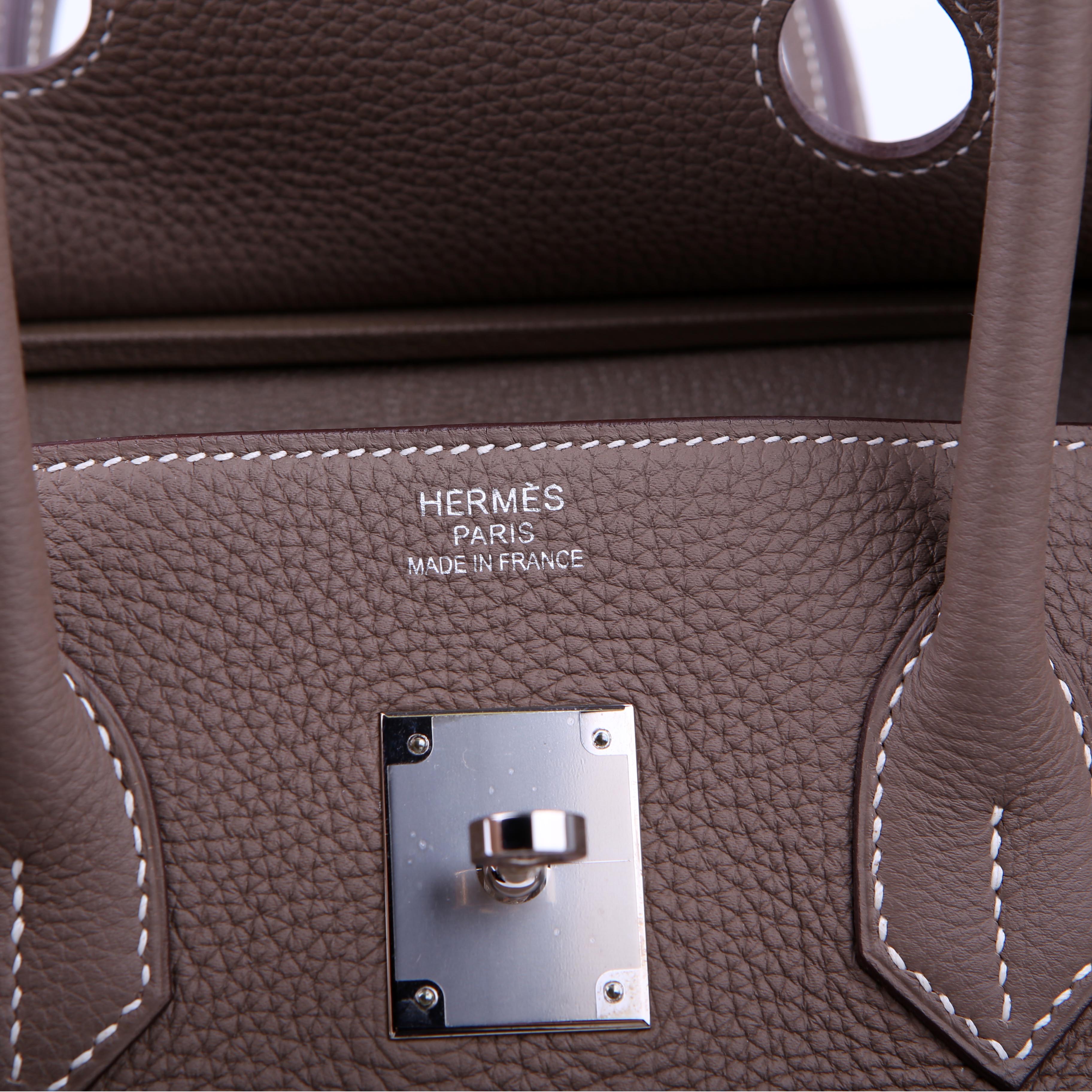 Hermes Birkin 35 Togo 2019 Etoupe/Palladium