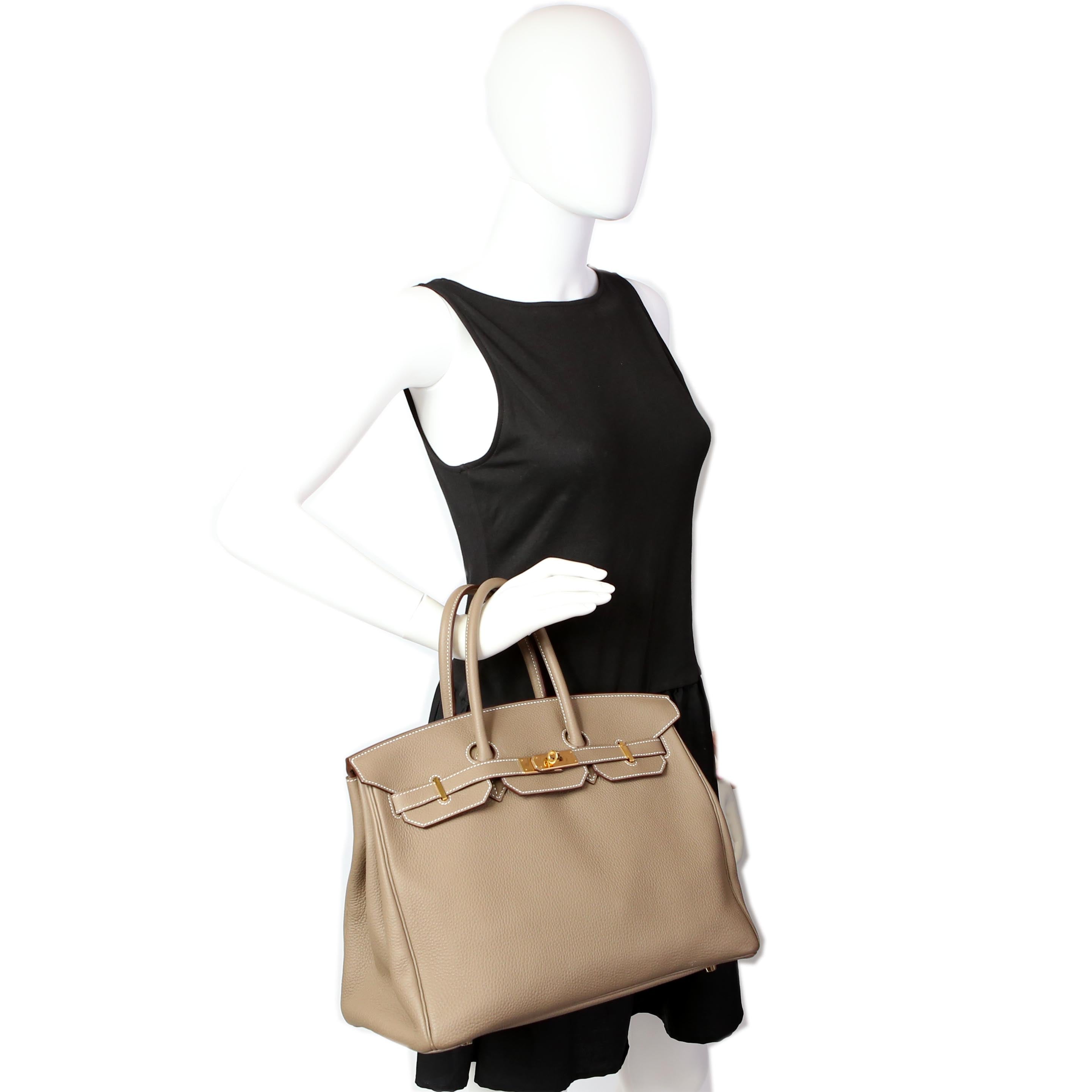 Hermes Birkin 35 Togo 2019 Etoupe/Gold