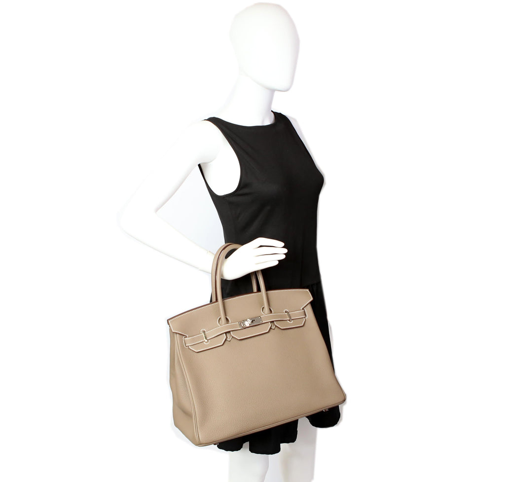 Hermes Birkin 35 Togo 2019 Etoupe/Palladium
