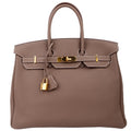 Hermes Birkin 35 Togo 2019 Etoupe/Gold