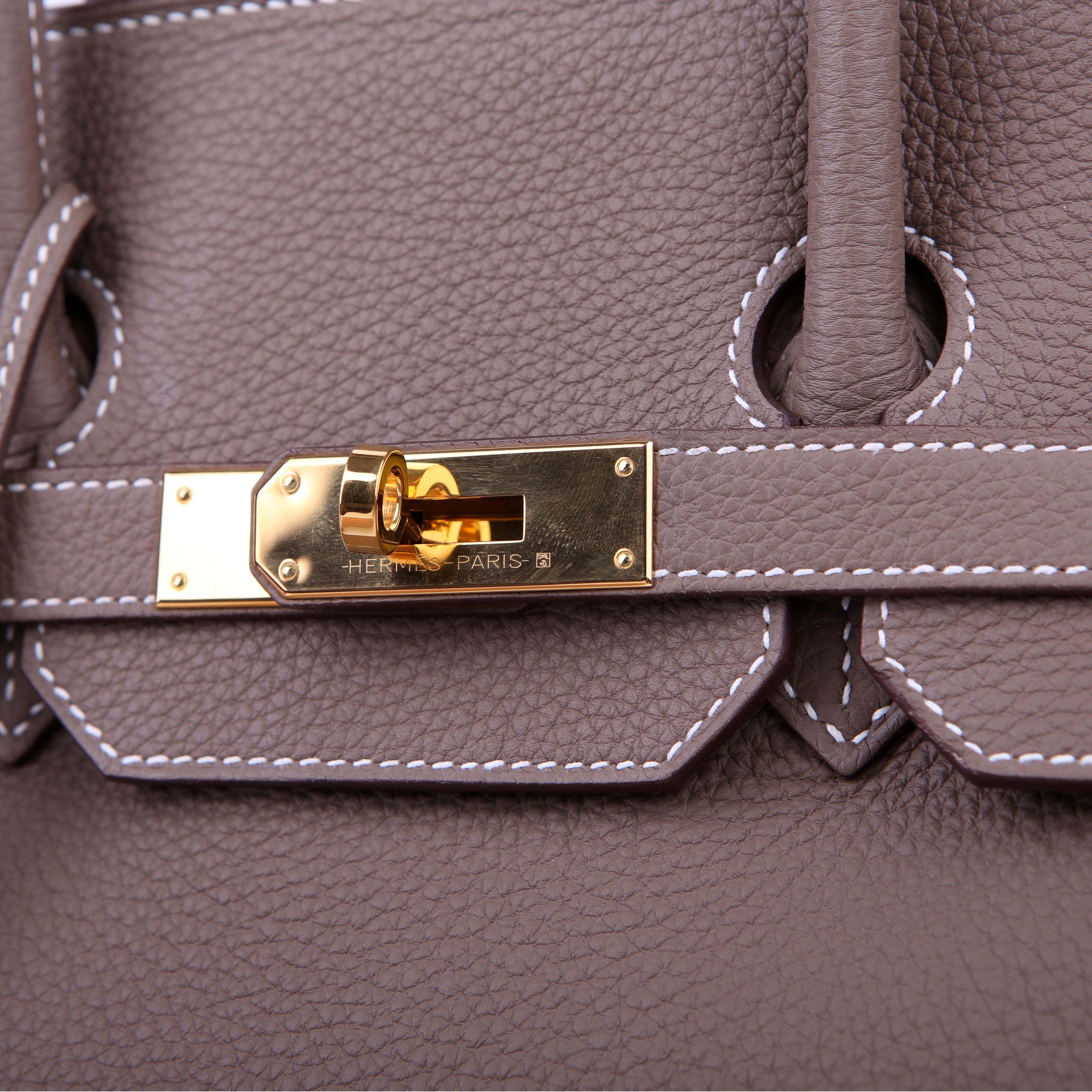 Hermes Birkin 35 Togo 2019 Etoupe/Gold