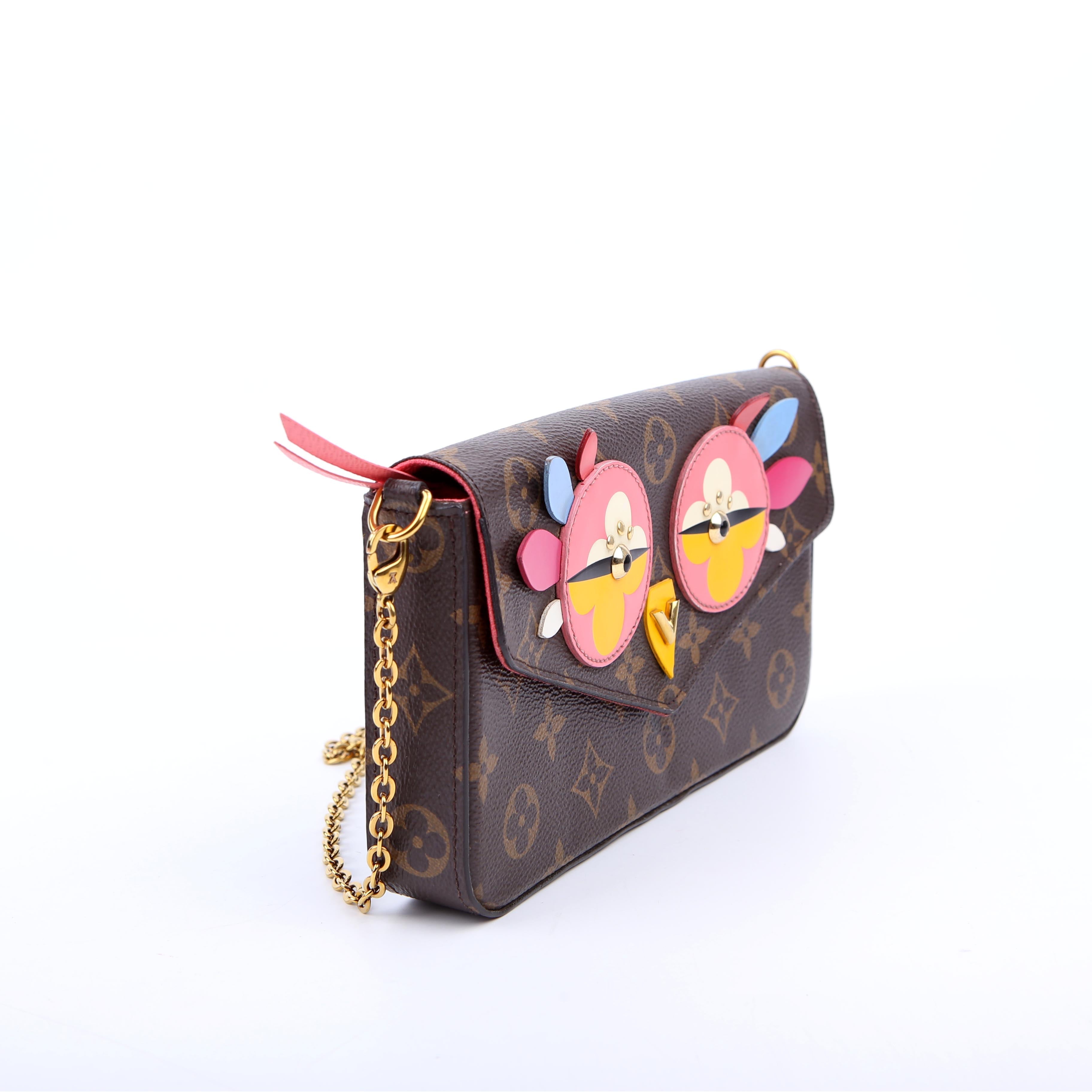 Pochette Felicie Lovely Bird Monogram