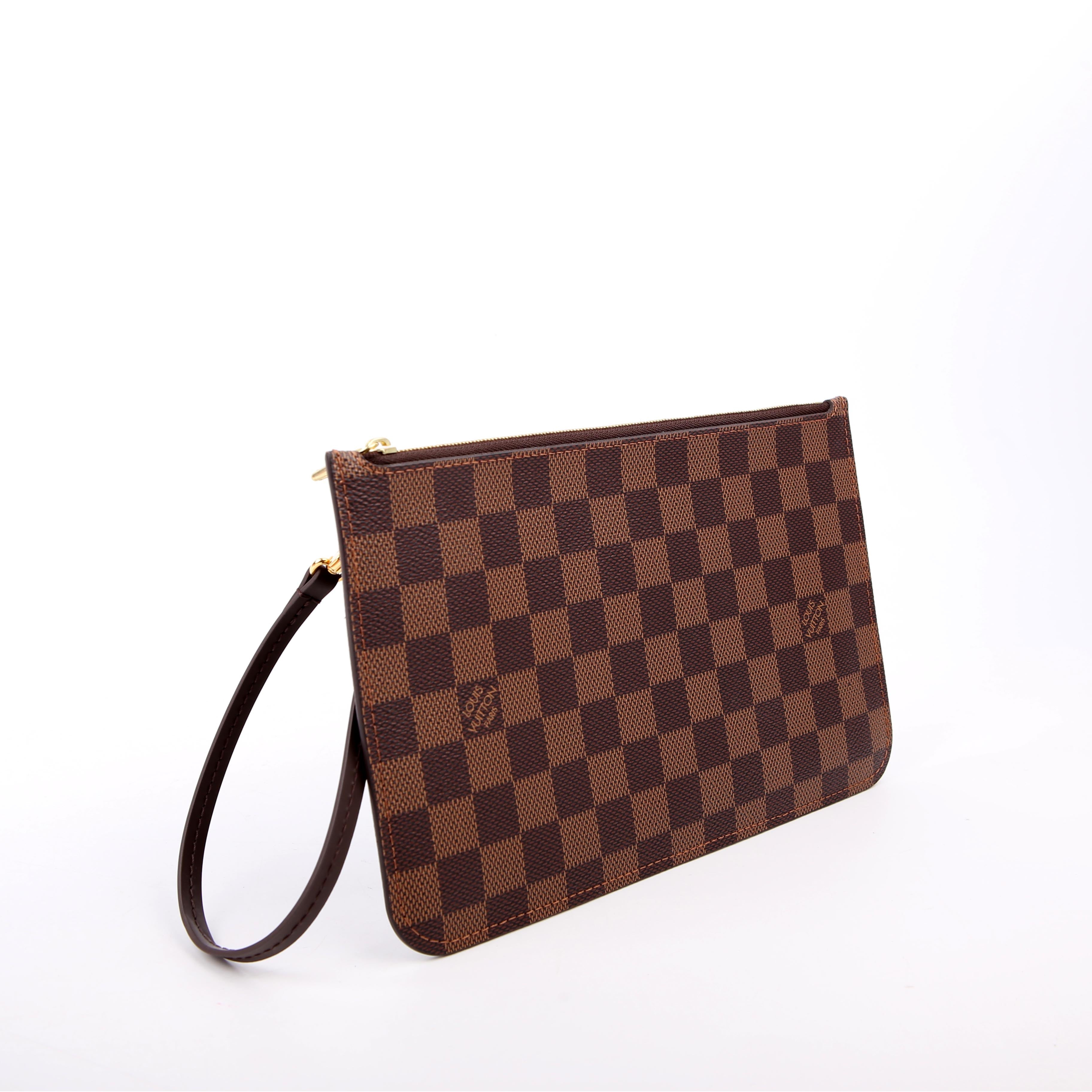 Pochette Only Neverfull Damier Ebene Red