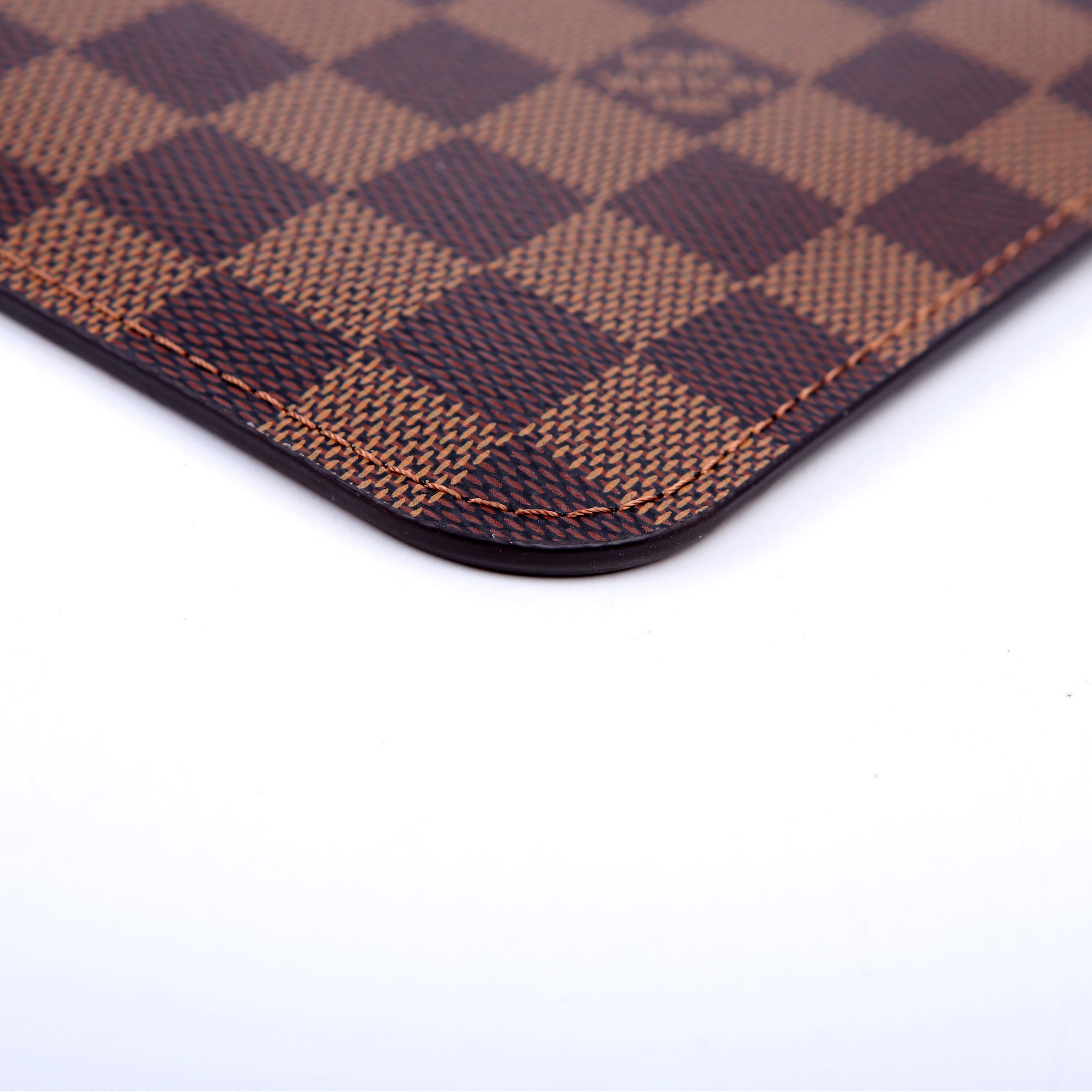 Pochette Only Neverfull Damier Ebene Red