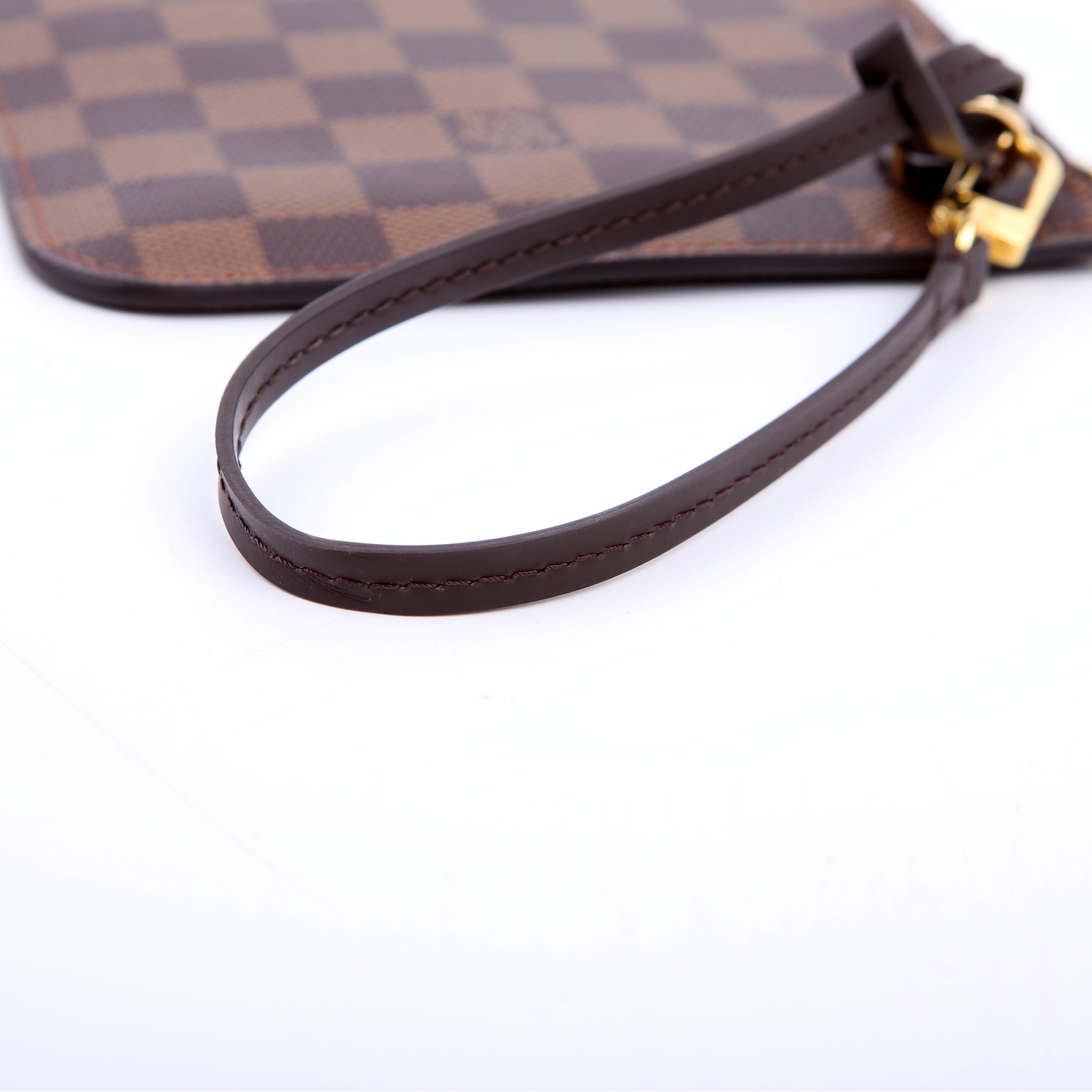 Pochette Only Neverfull Damier Ebene Red