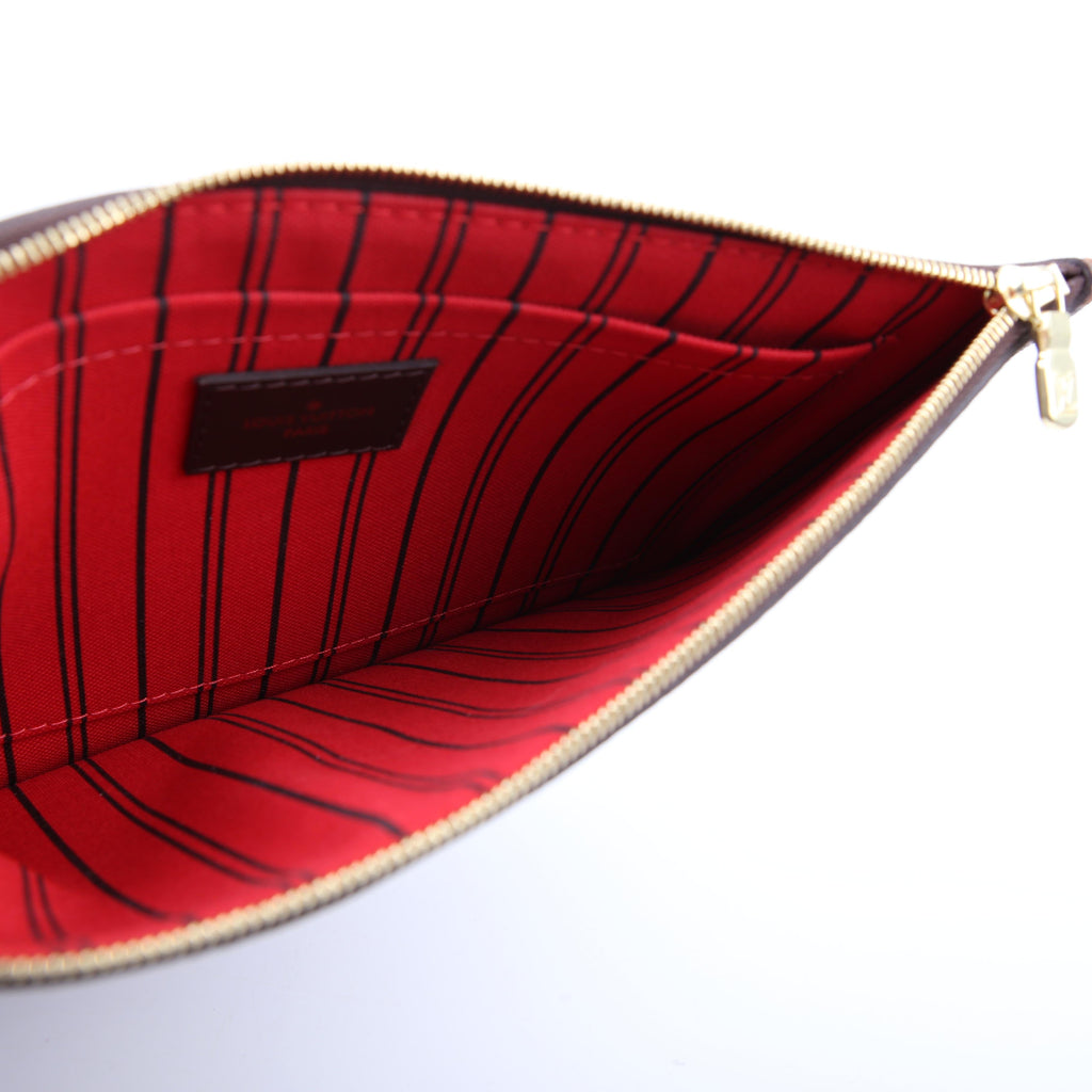 Pochette Only Neverfull Damier Ebene Red