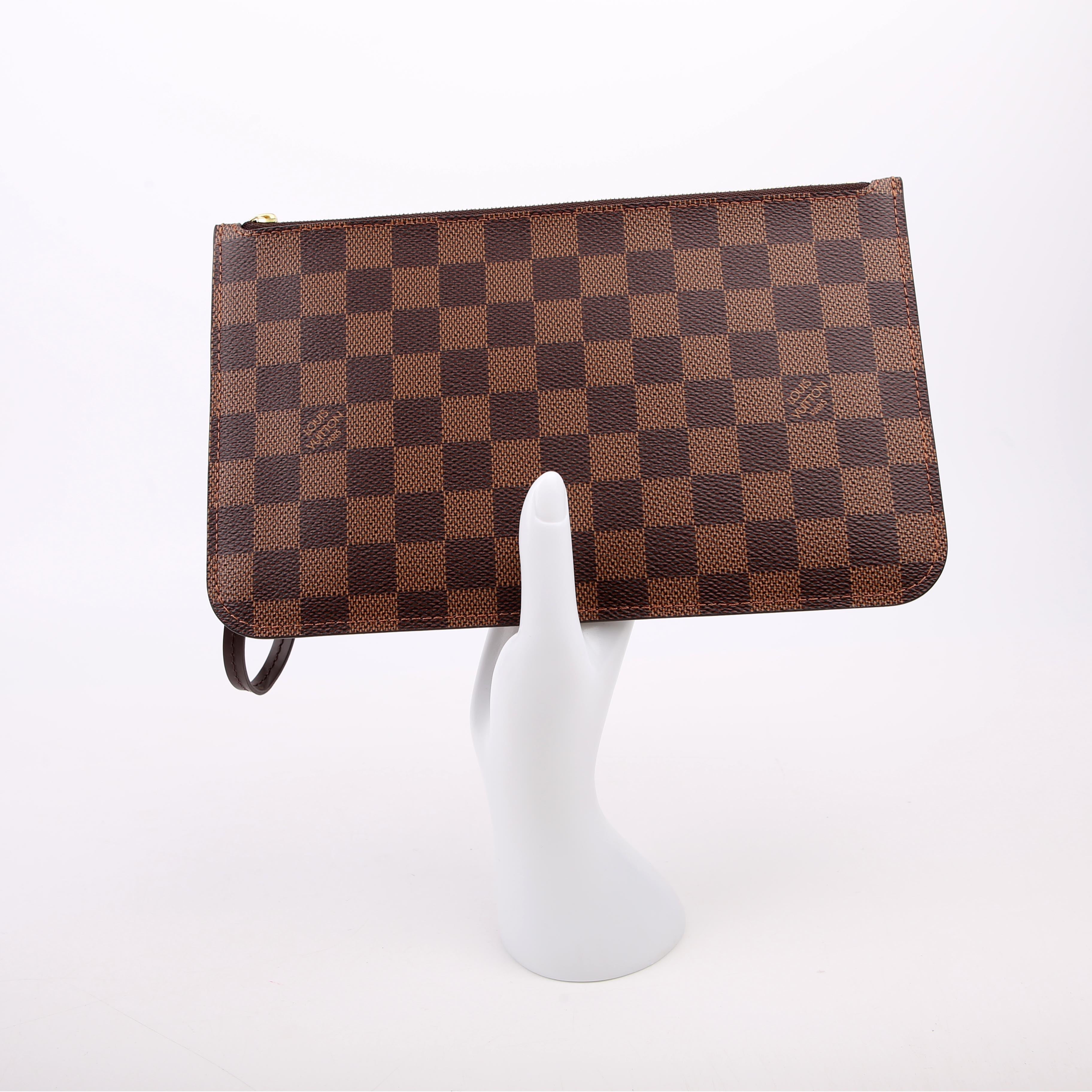 Pochette Only Neverfull Damier Ebene Red