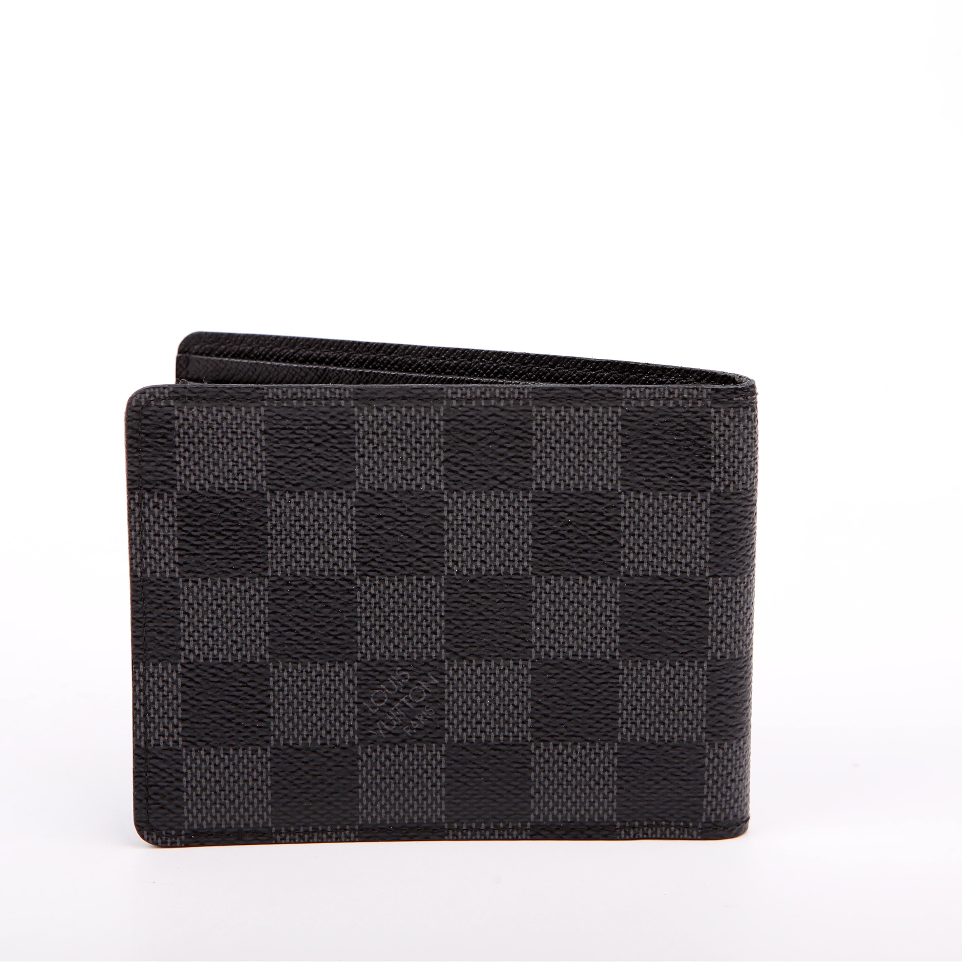 Mens Multiple Wallet Damier Graphite