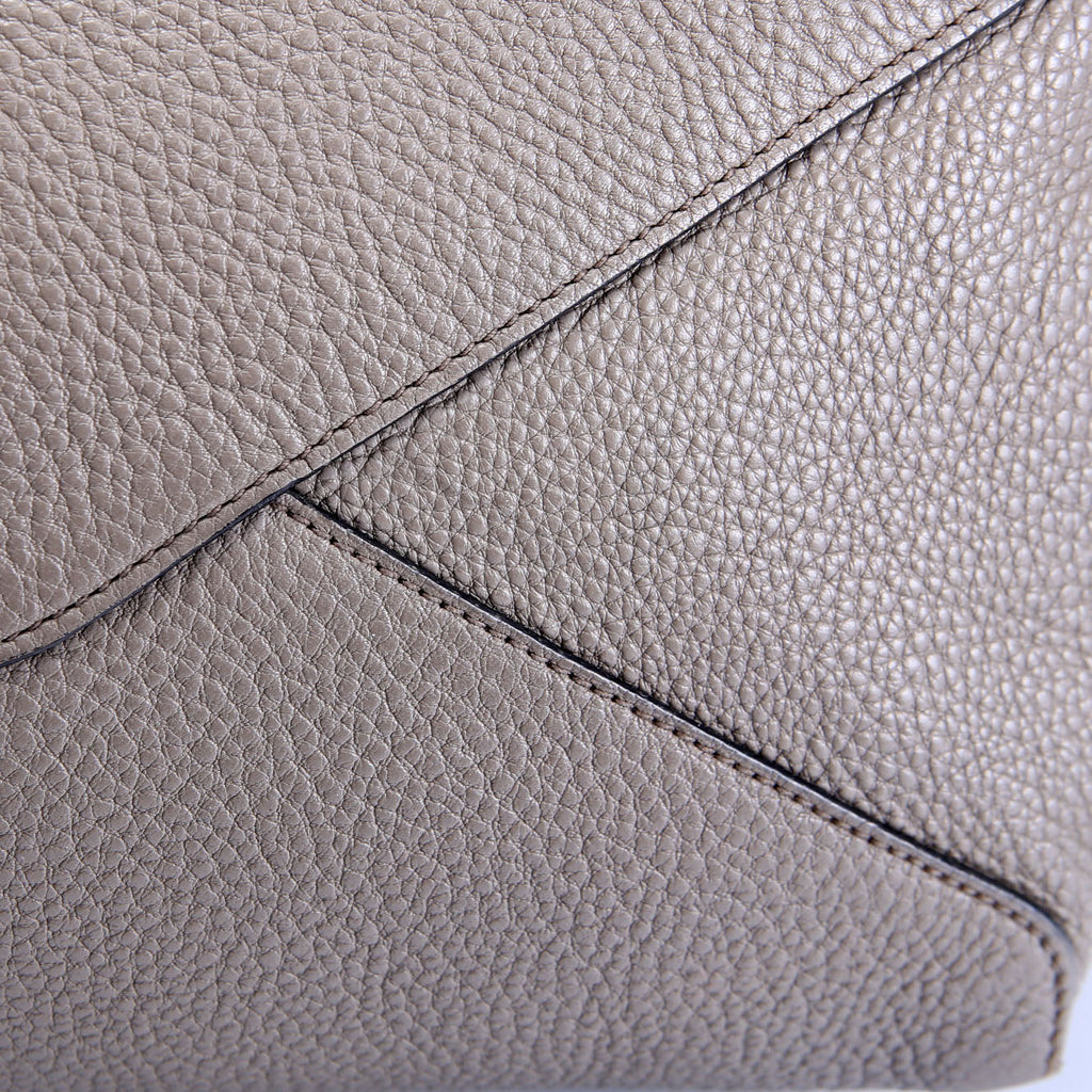 Vitello Phenix Shopping Tote Taupe
