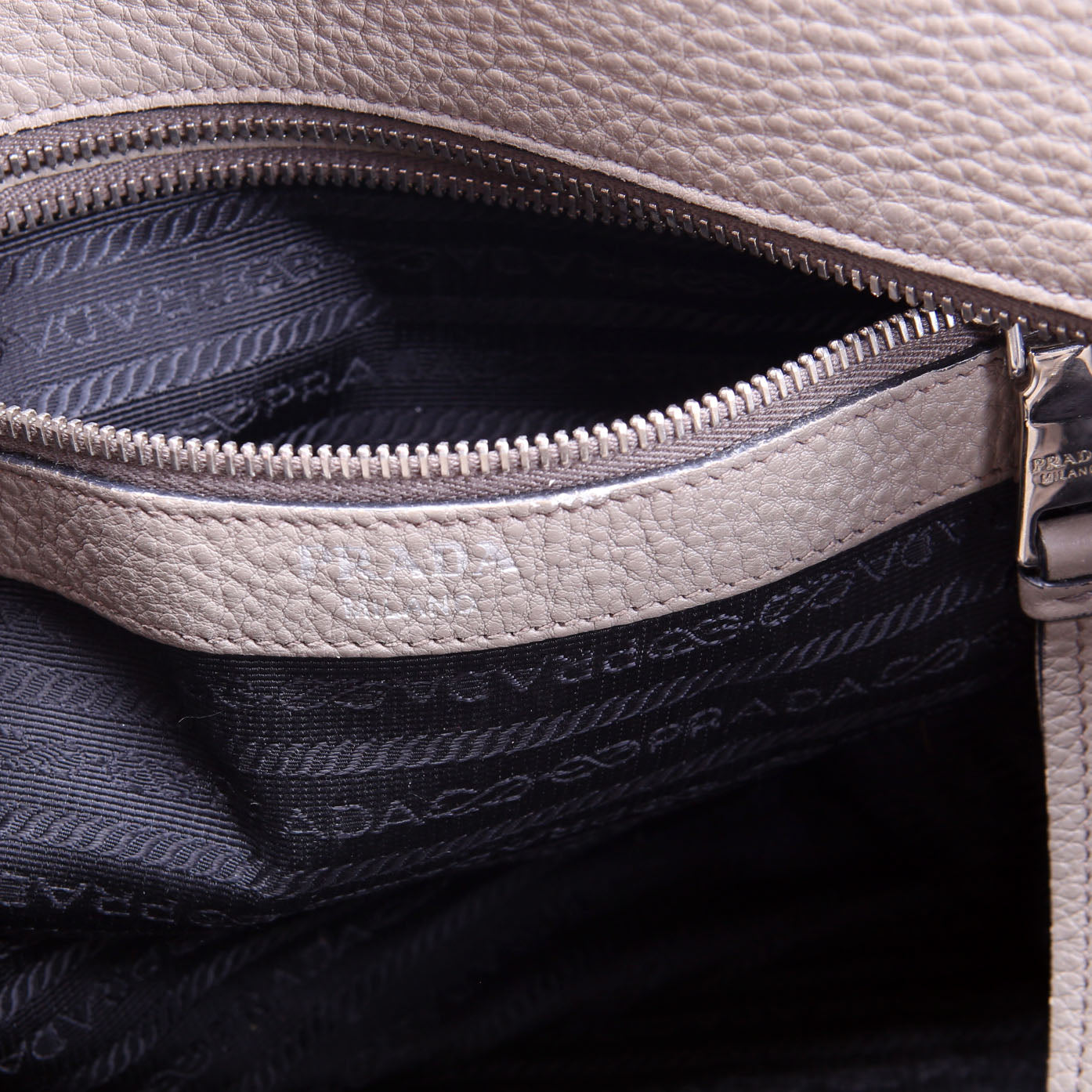 Vitello Phenix Shopping Tote Taupe