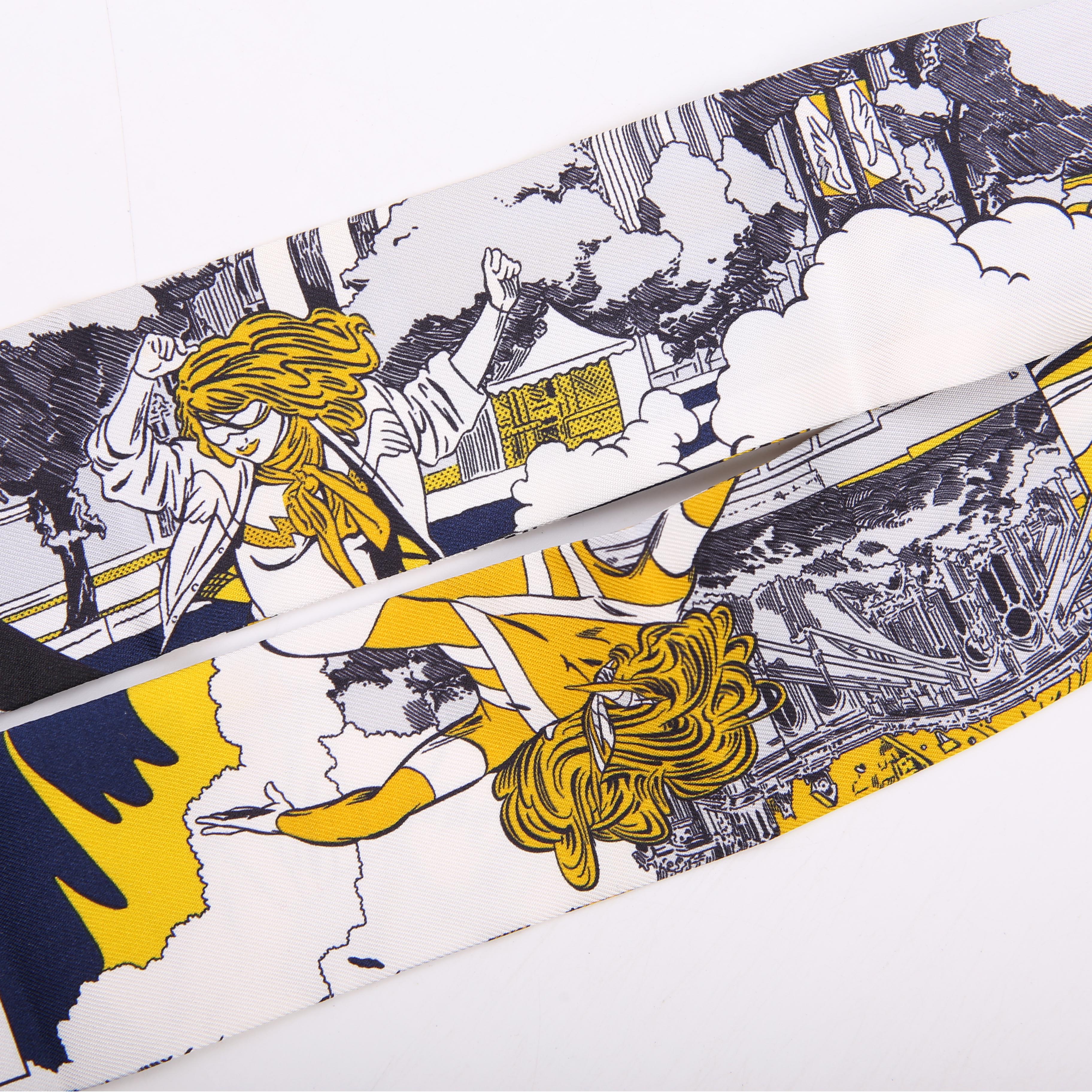 Hermes Wow Twilly Silk Scarf