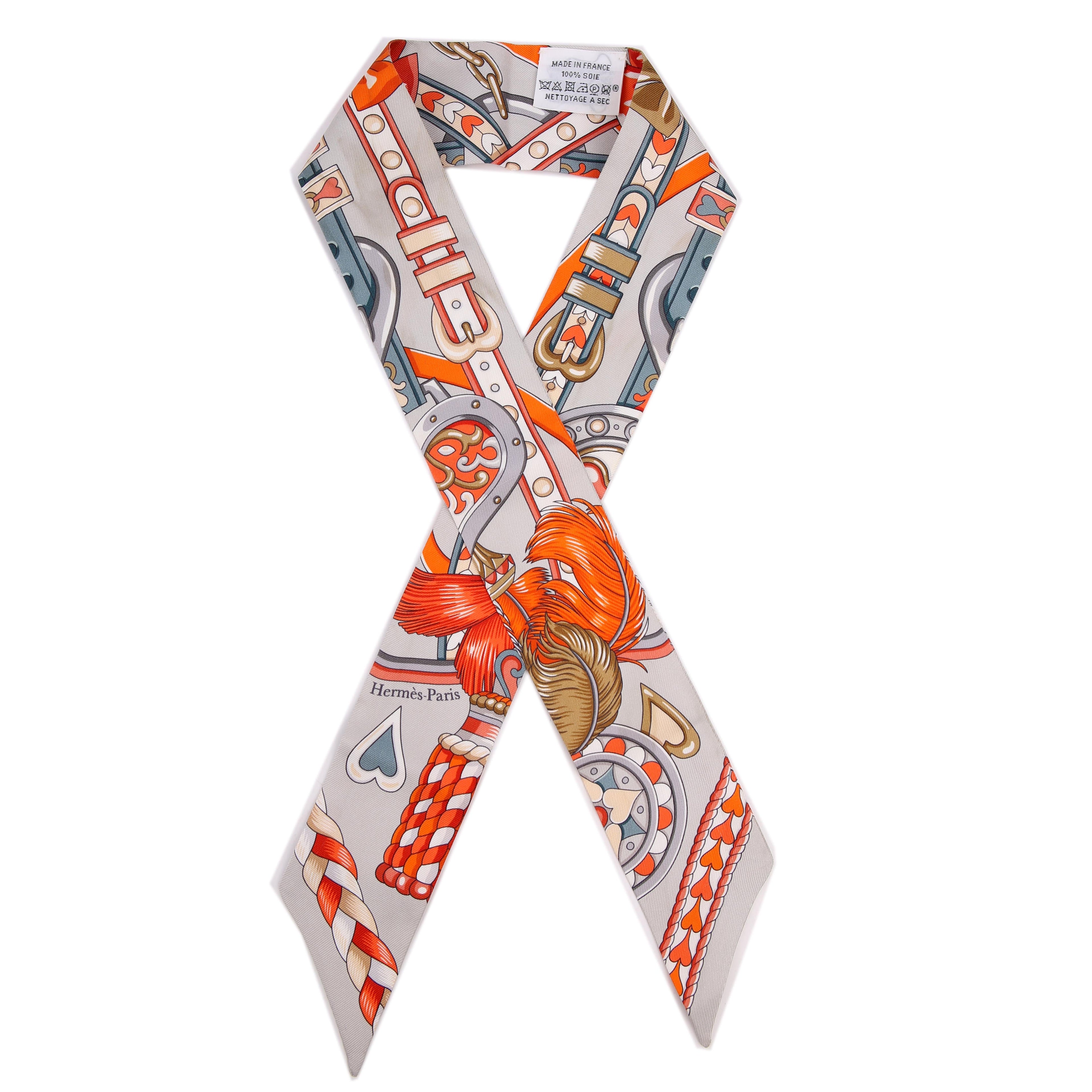 Harnais De Coeur Silk Twilly Scarf