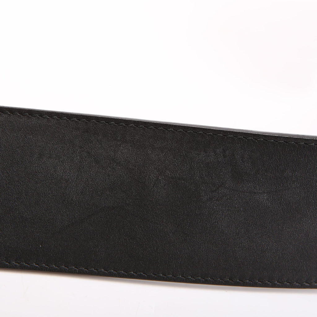 550110 Pearly GG Marmont Extra Wide Leather Belt Size 100/40 Black