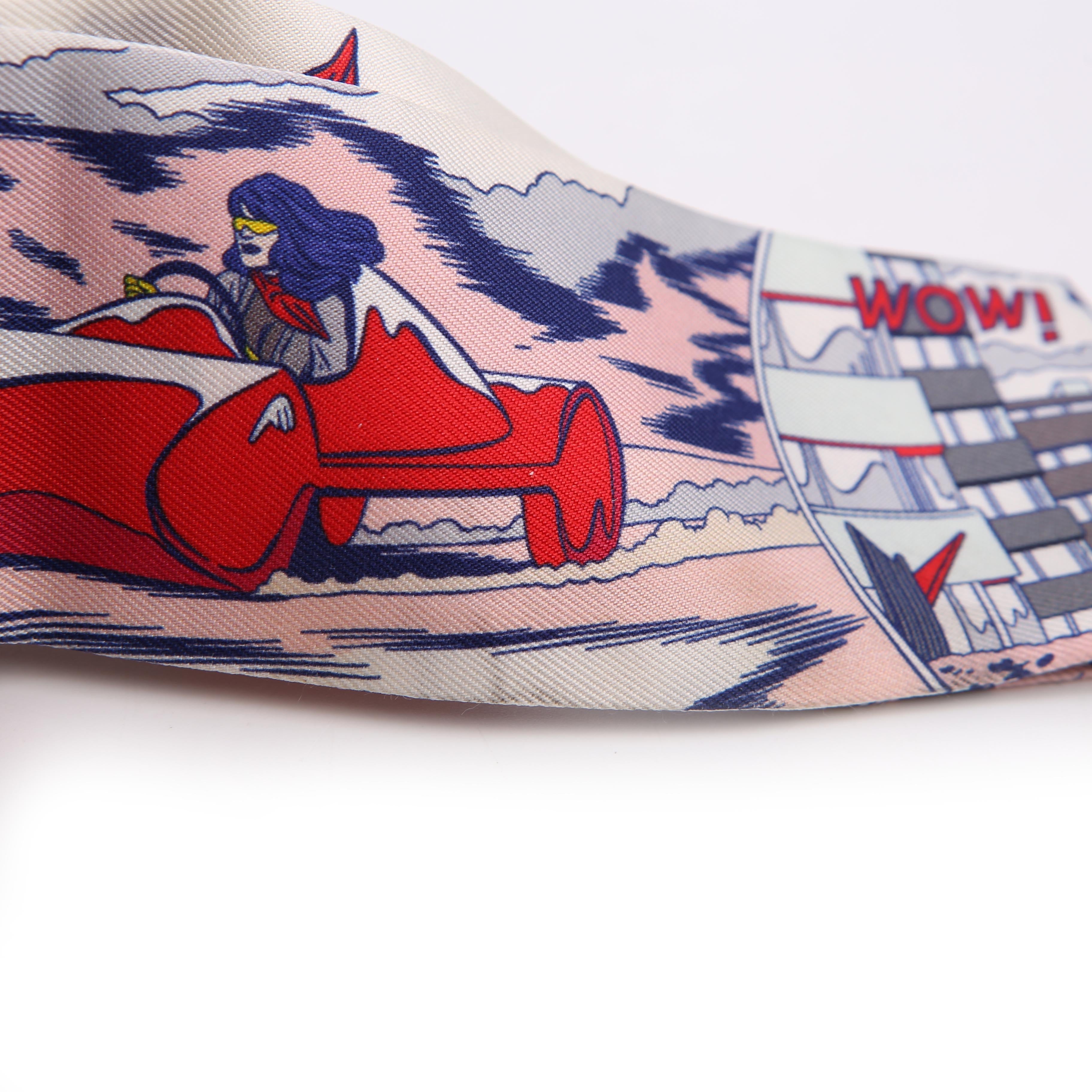 Hermes Wow Twilly Silk Scarf